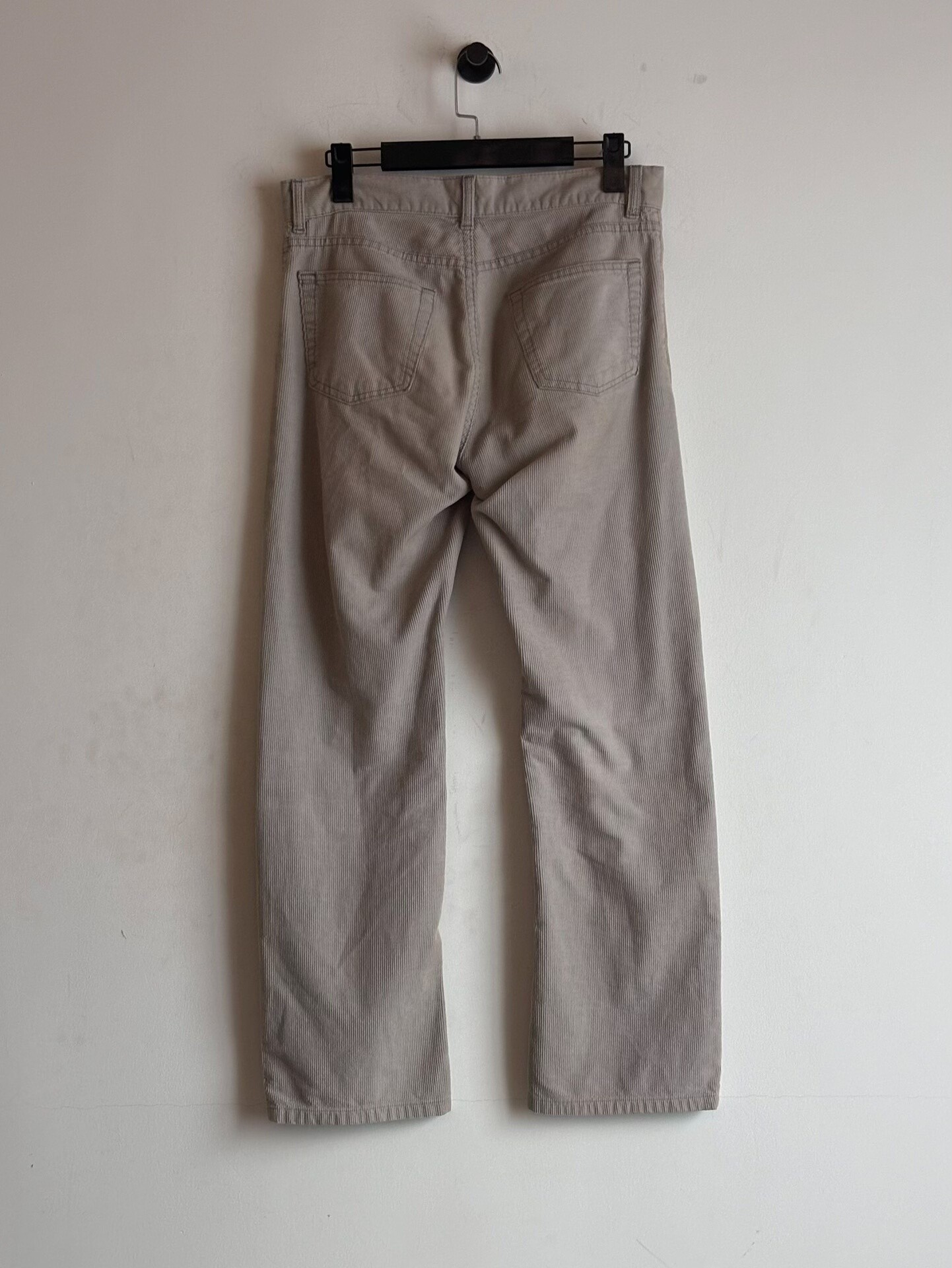 Helmut Lang 90's Gray Corduroy Pants — detail
