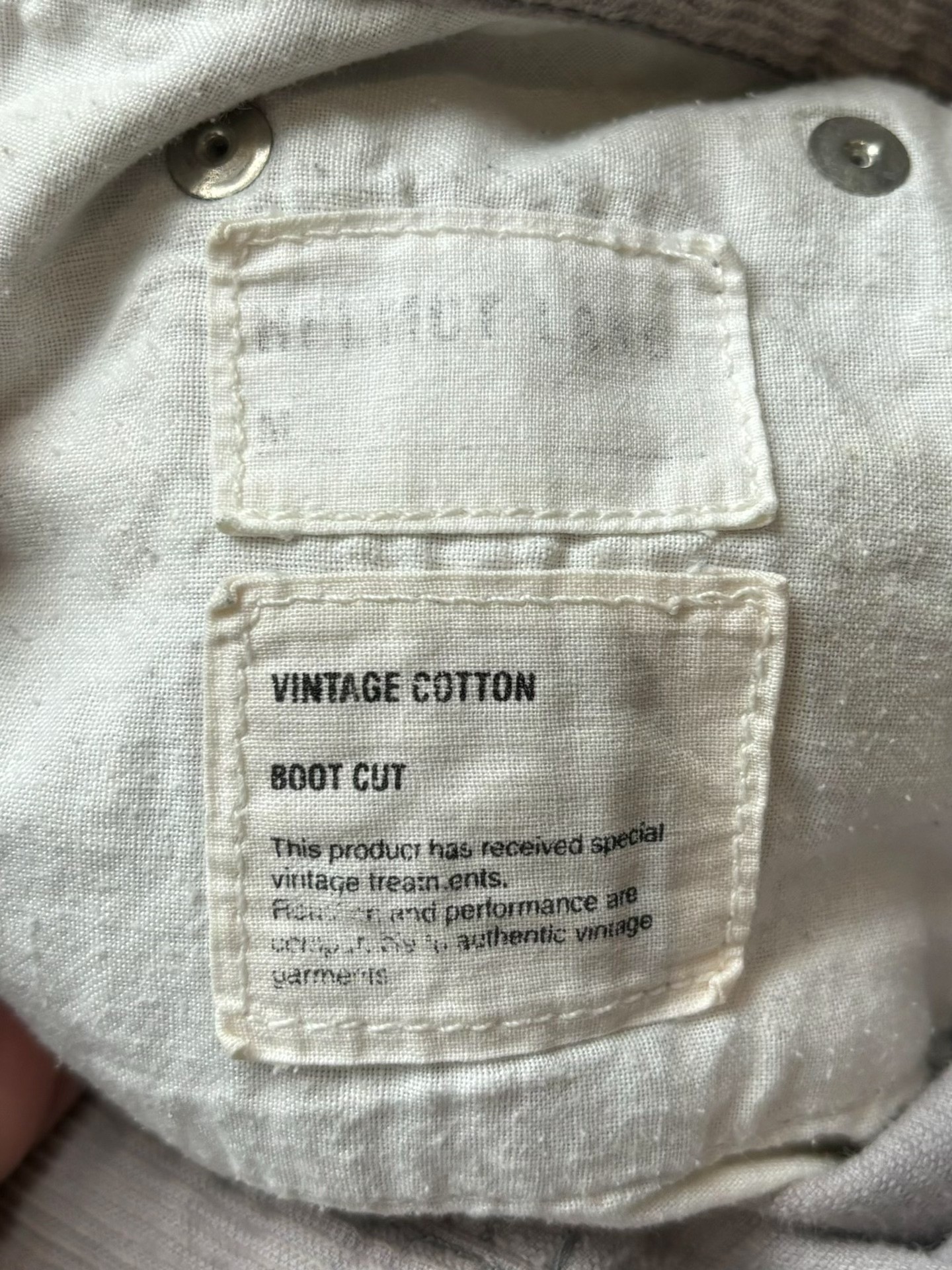 Helmut Lang 90's Gray Corduroy Pants — back