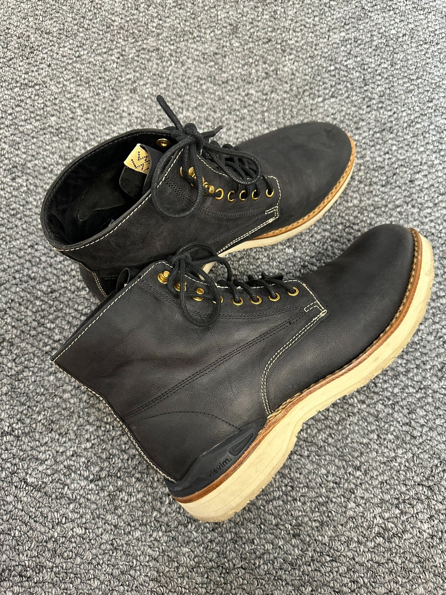 Visvim 2022 Limited Virgil Kangaroo Boots — label