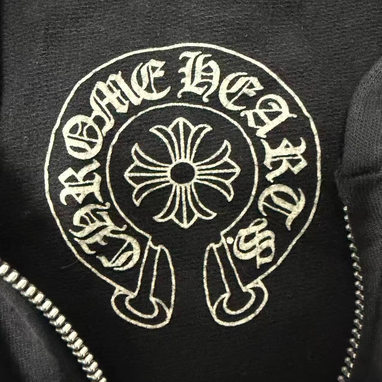 Chrome Hearts x Rolling Stones Zip Hoodie — detail