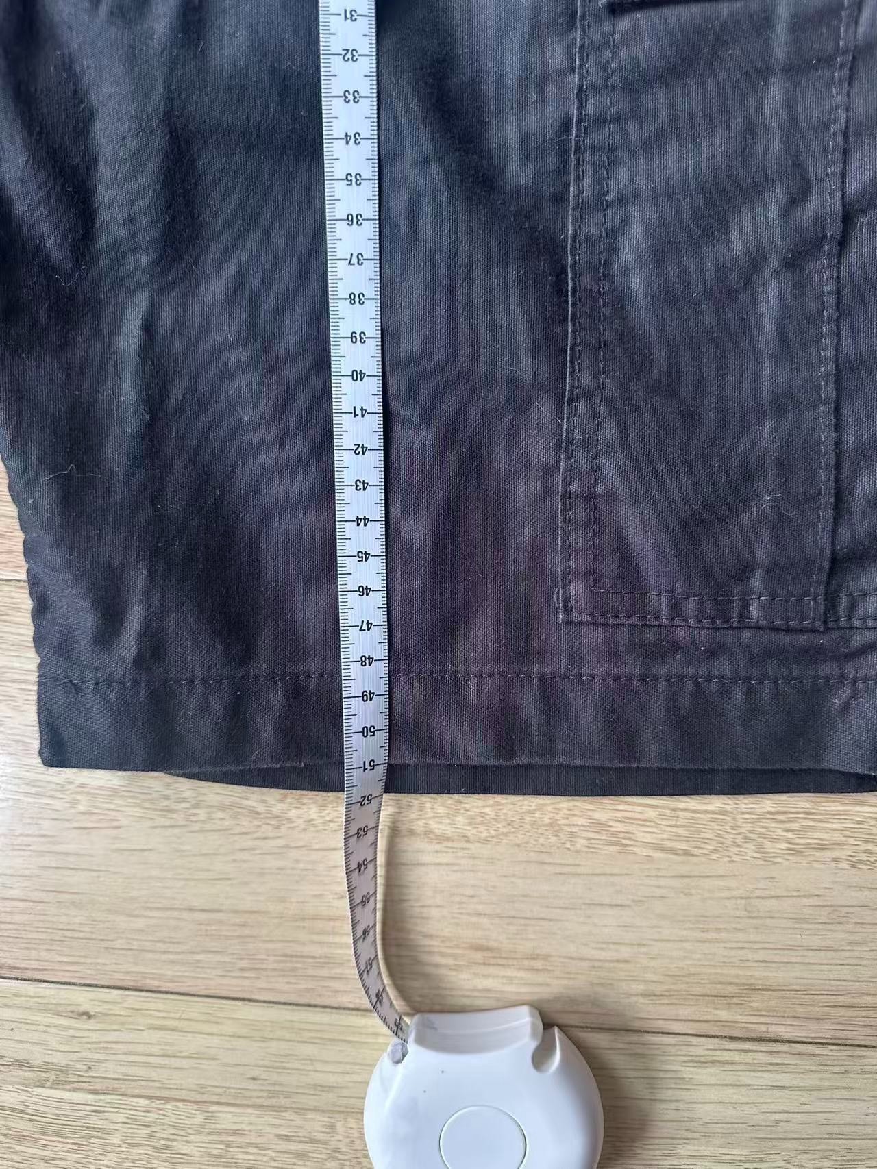 Iron Heart Black Cargo Shorts — detail