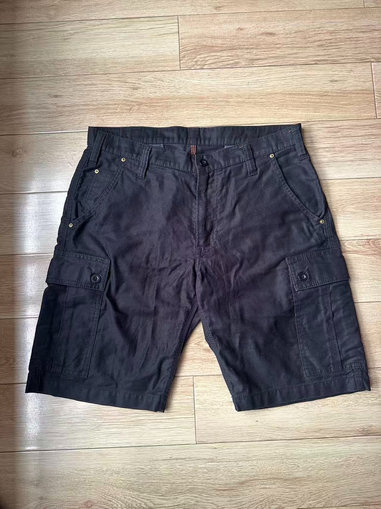 Iron Heart Black Cargo Shorts