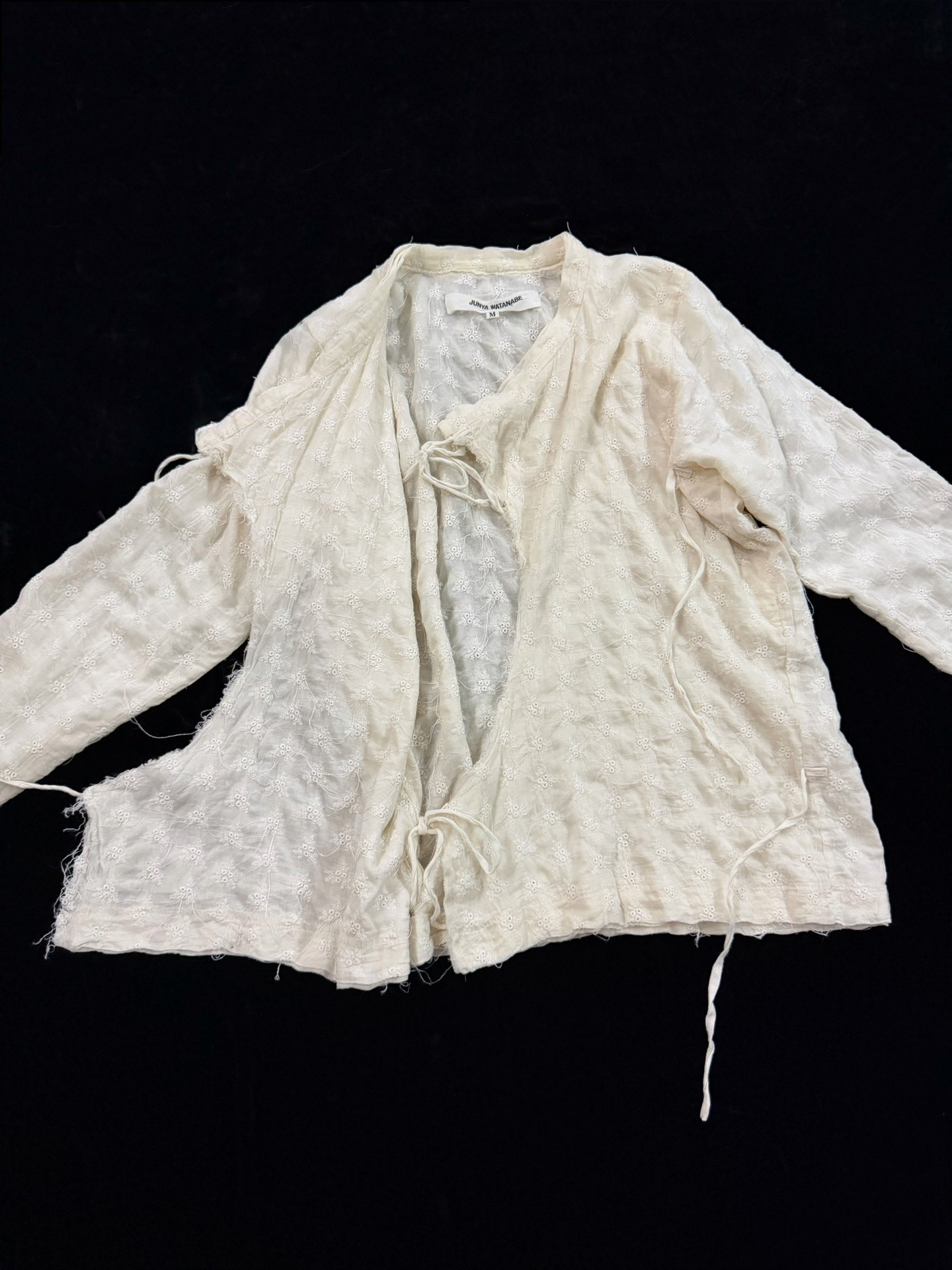 Junya Watanabe 2005 Runway Wrap Top — label