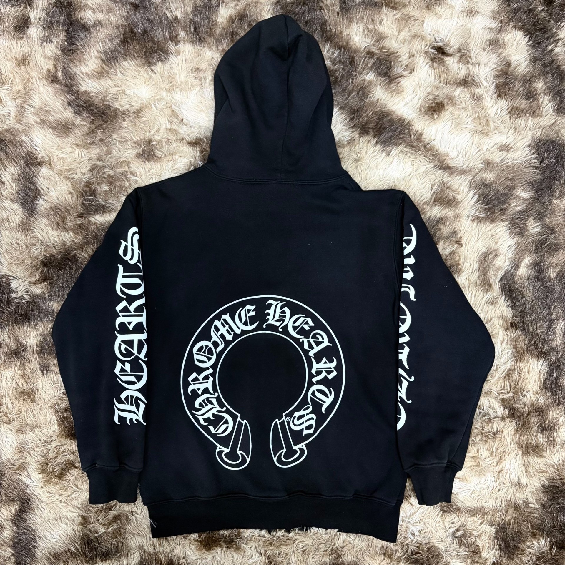 Chrome Hearts Black Zip-Up Hoodie — front