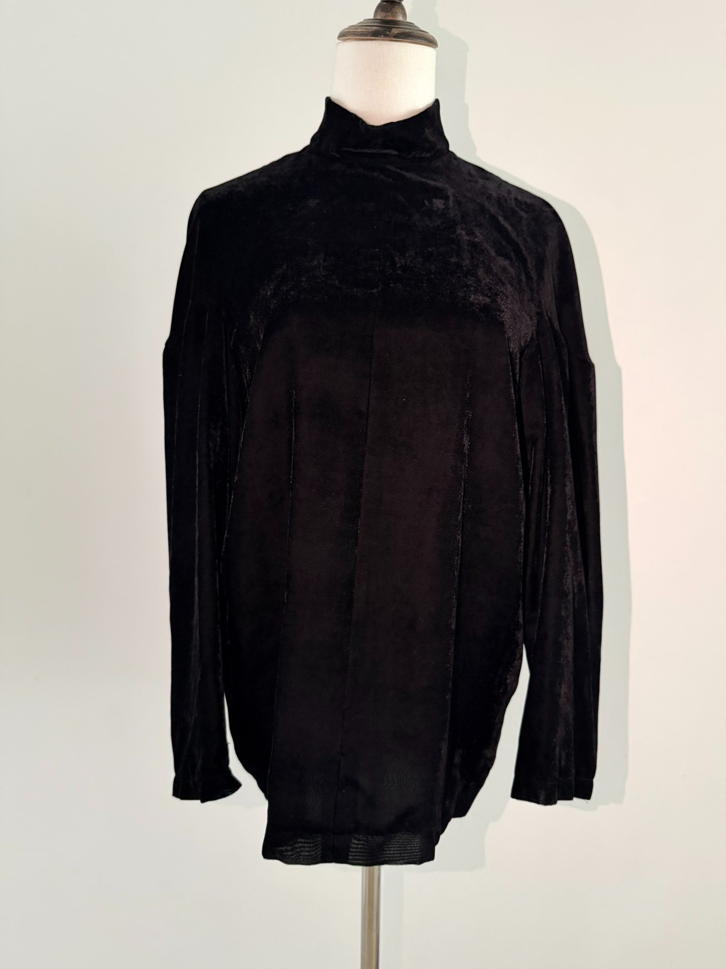 Comme Des Garcons 91SS Black Velvet Top — front