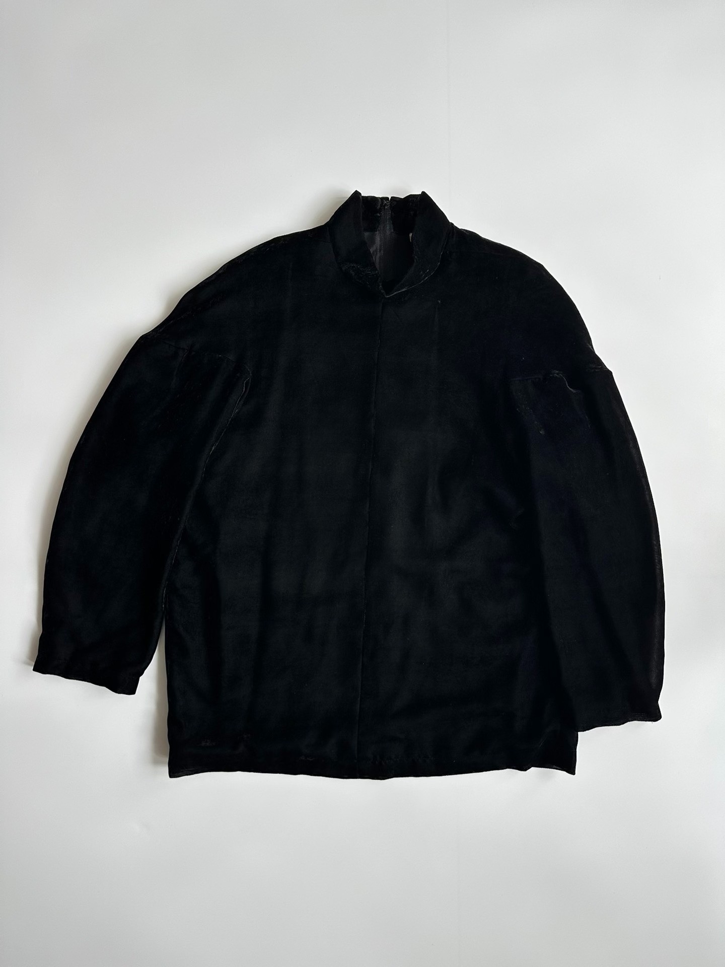 Comme Des Garcons 91SS Black Velvet Top — back