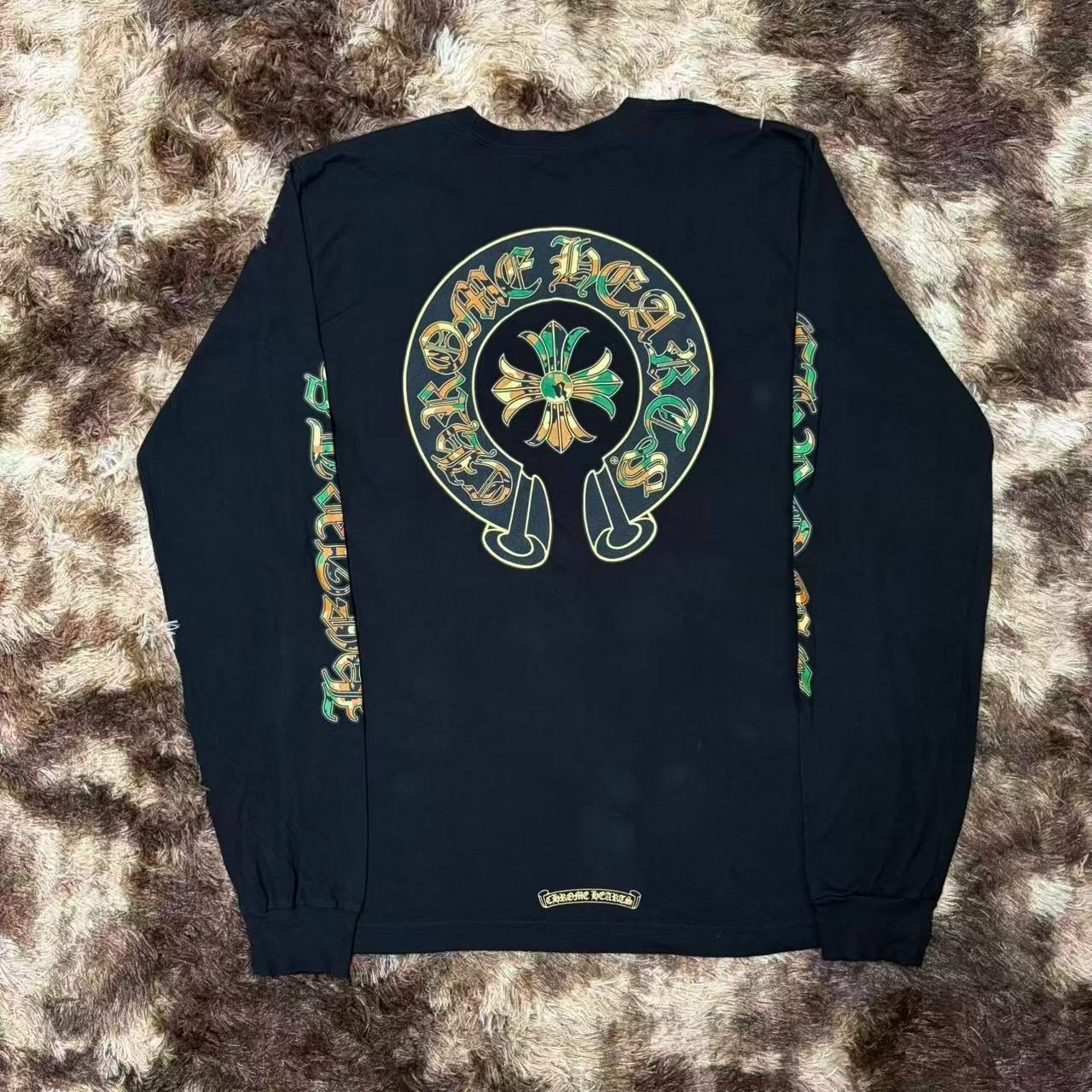 Chrome Hearts Camo Cross Long Sleeve T-Shirt — front
