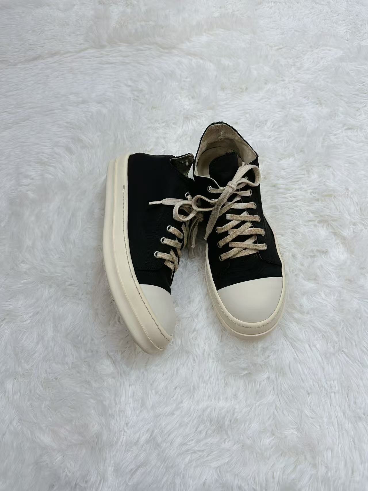 Rick Owens DRKSHDW Low-Top Canvas Shoes — back