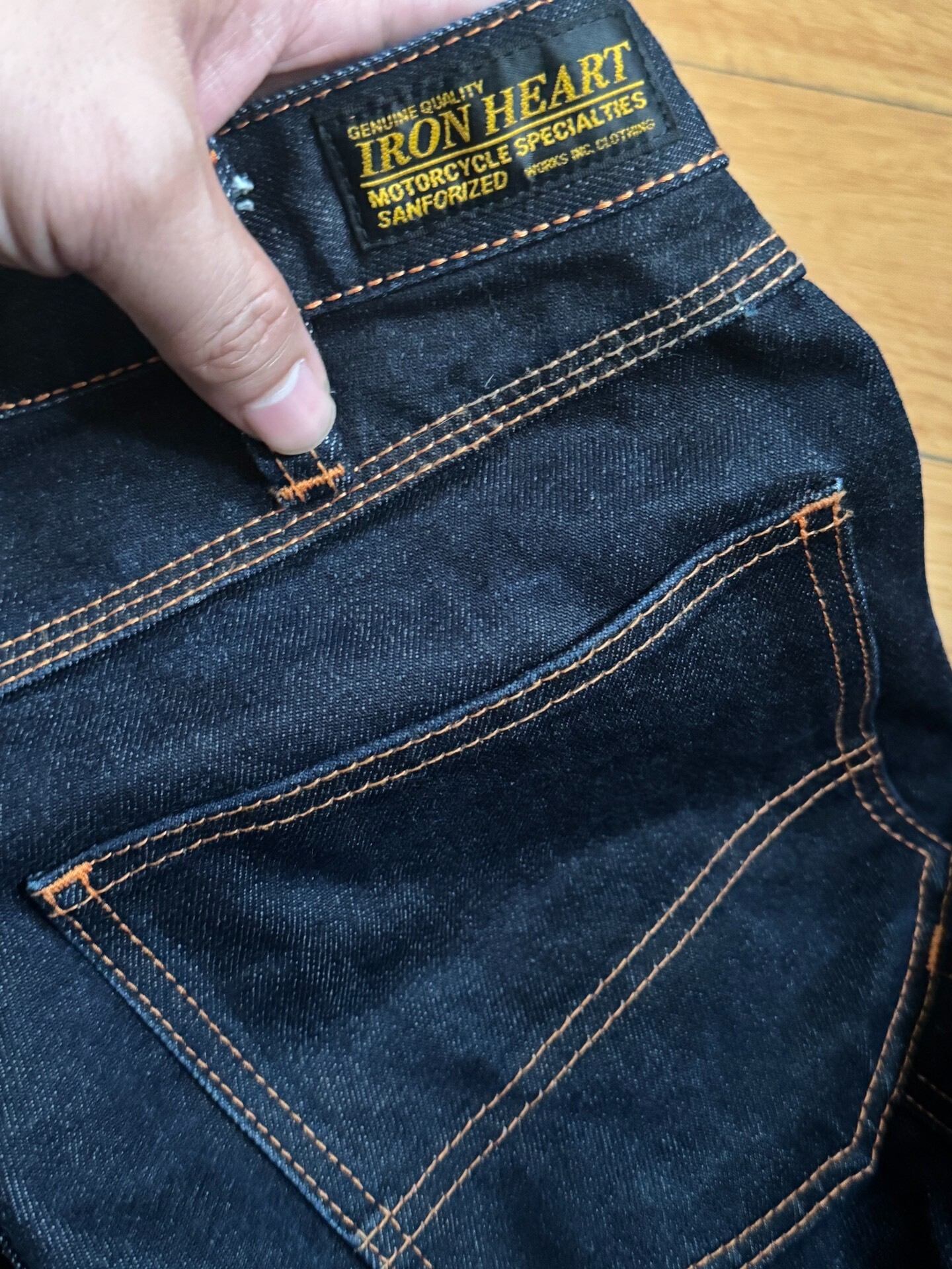 Iron Heart 20oz Double Dyed Jeans — back