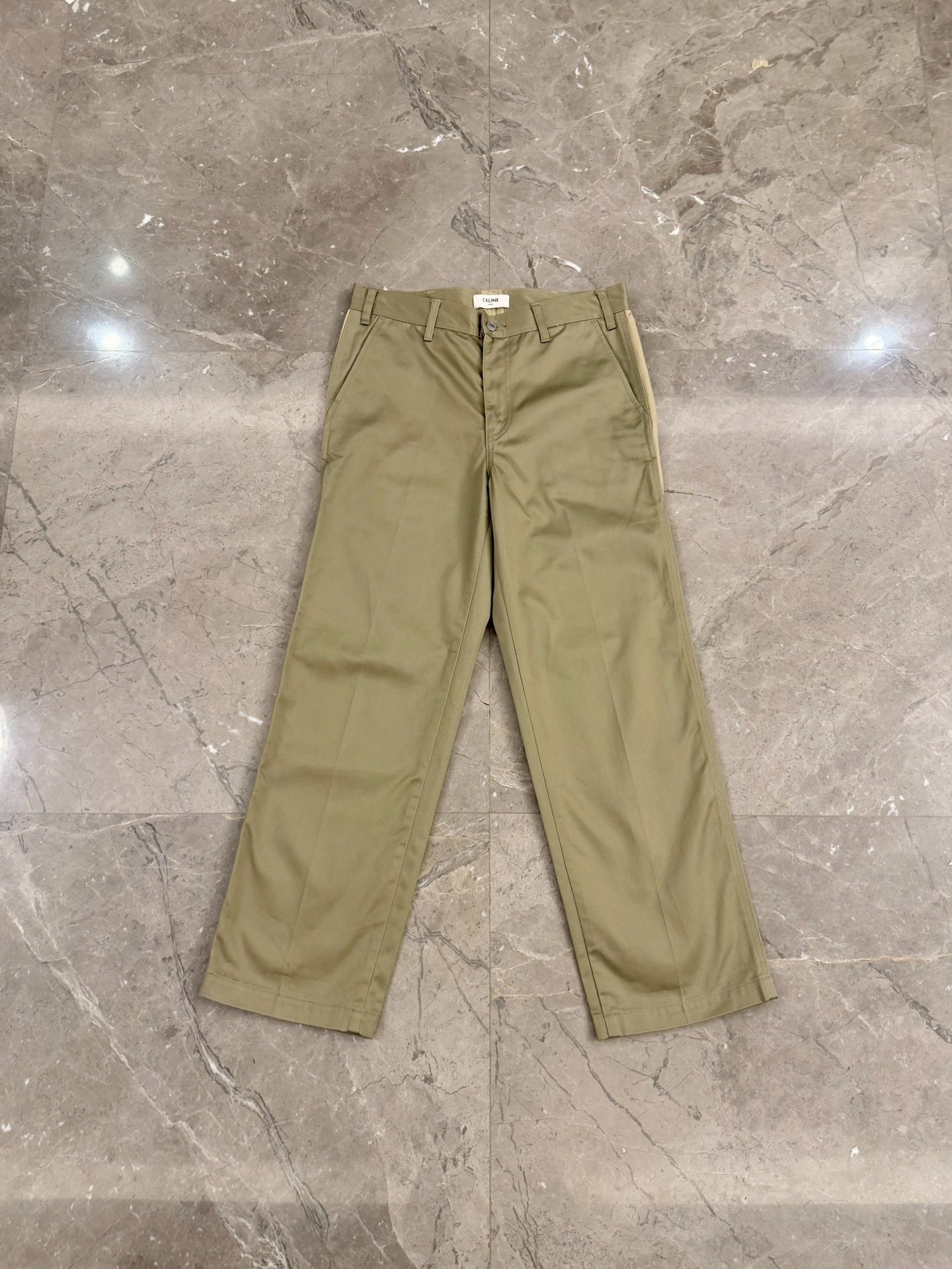 Celine 19FW Hedi Slimane Khaki Pants