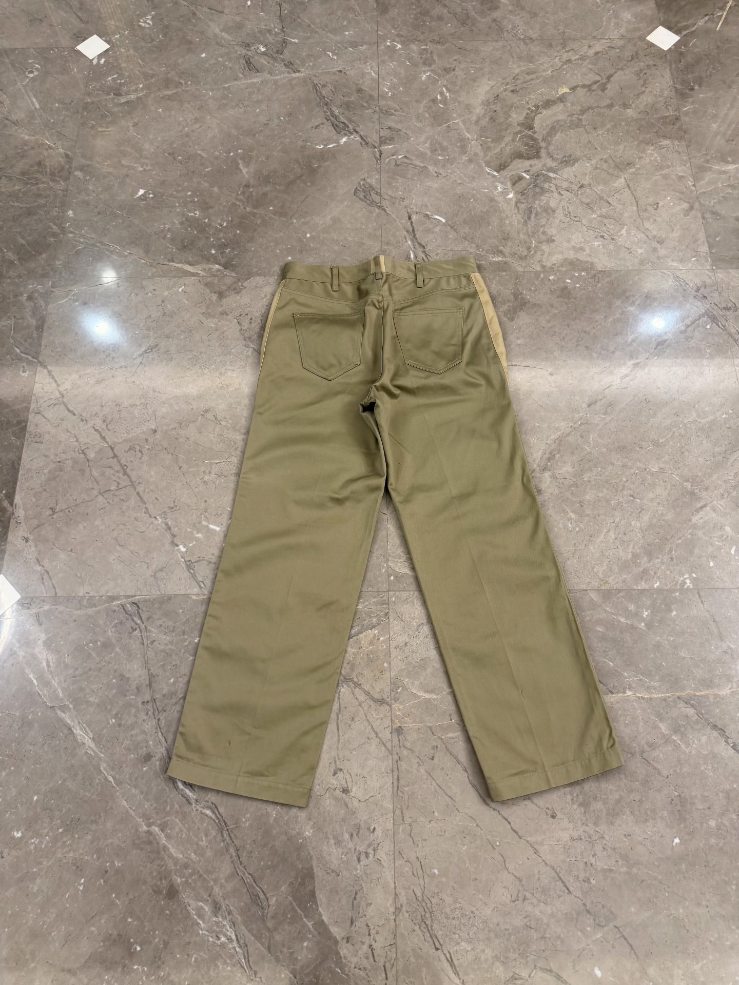 Celine 19FW Hedi Slimane Khaki Pants — front