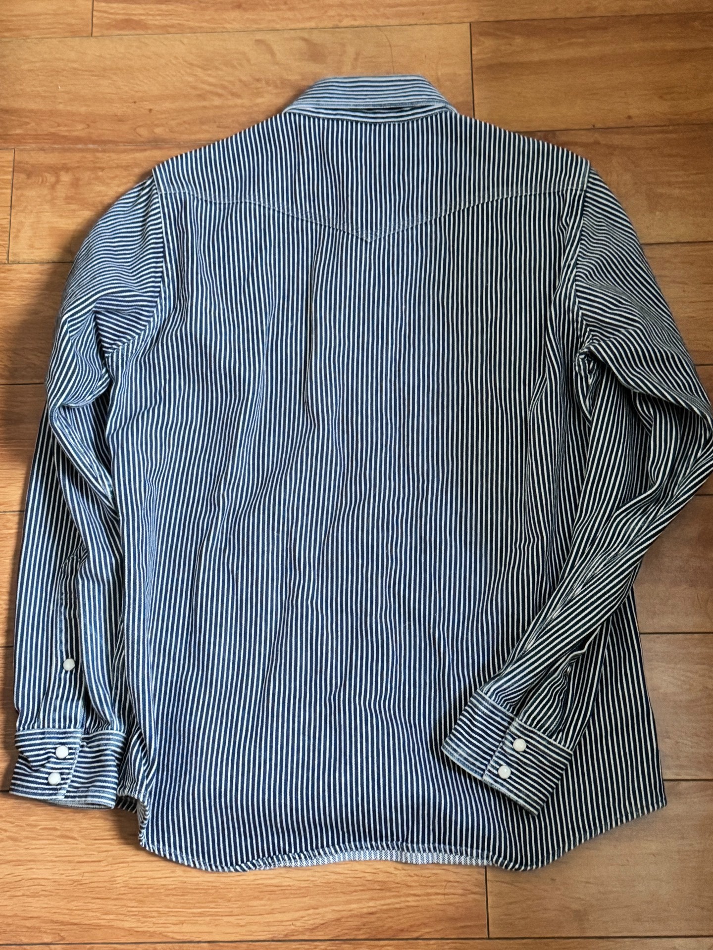 Iron Heart 12oz Western Stripe Shirt — front