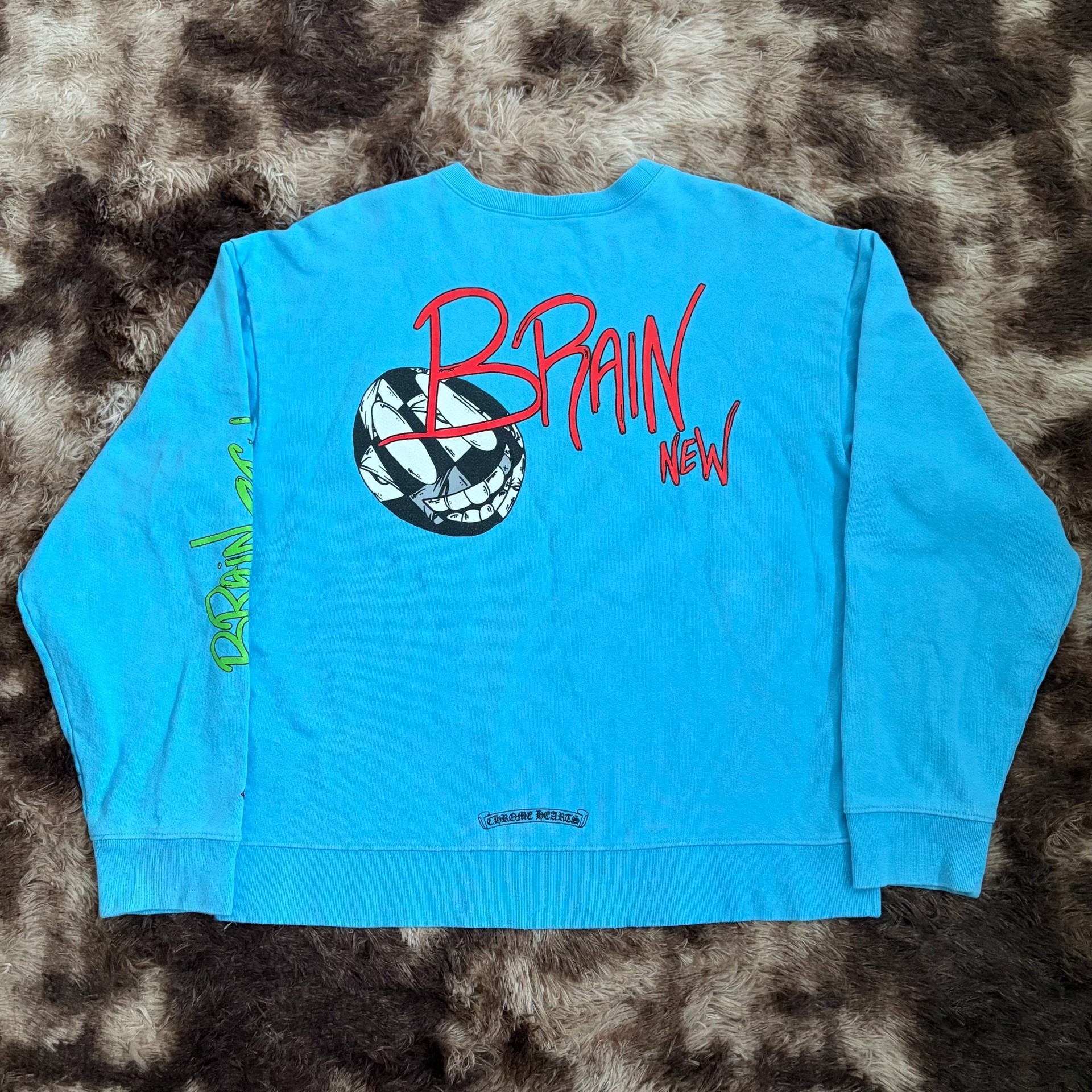 Chrome Hearts x Mattyboy Blue Crewneck — front