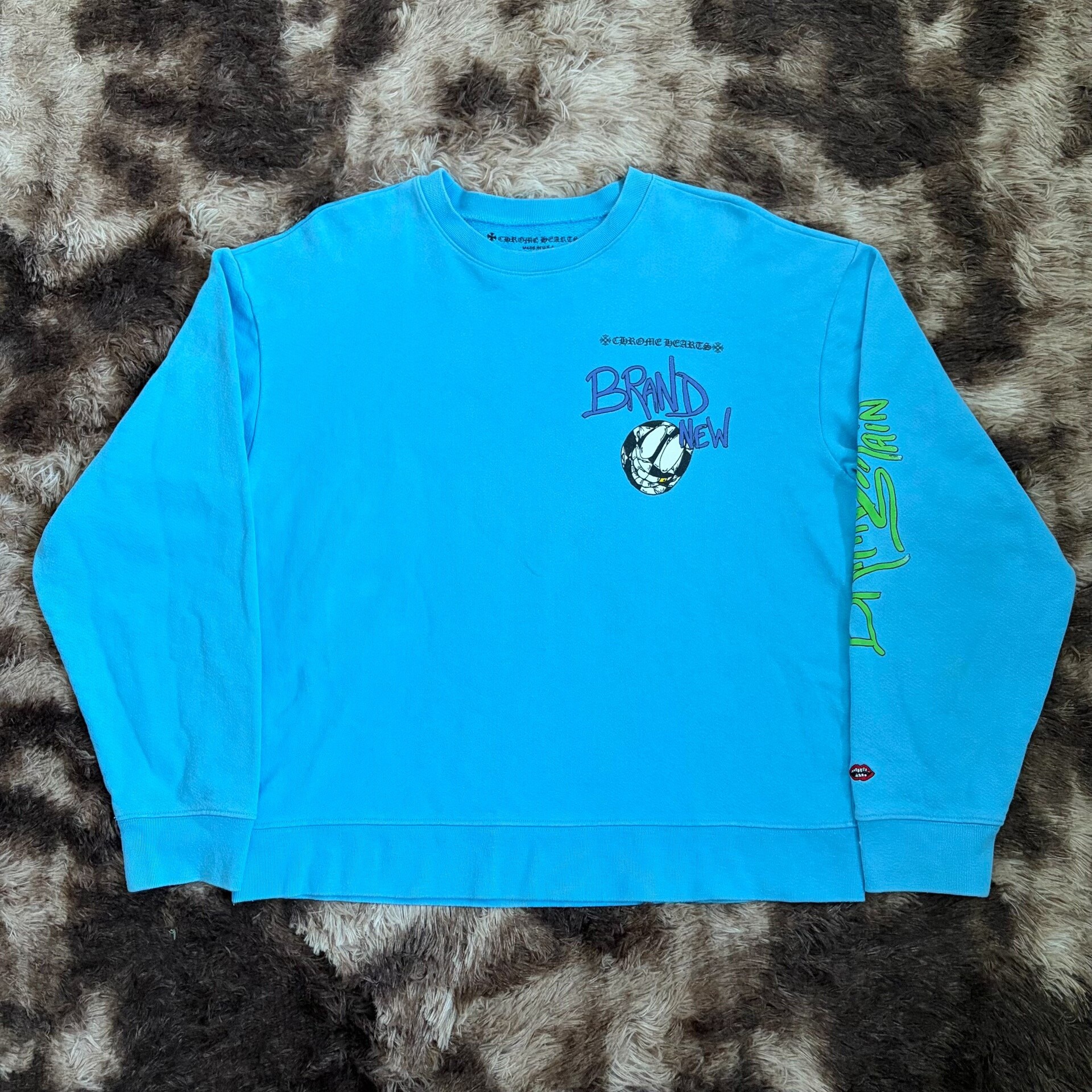 Chrome Hearts x Mattyboy Blue Crewneck