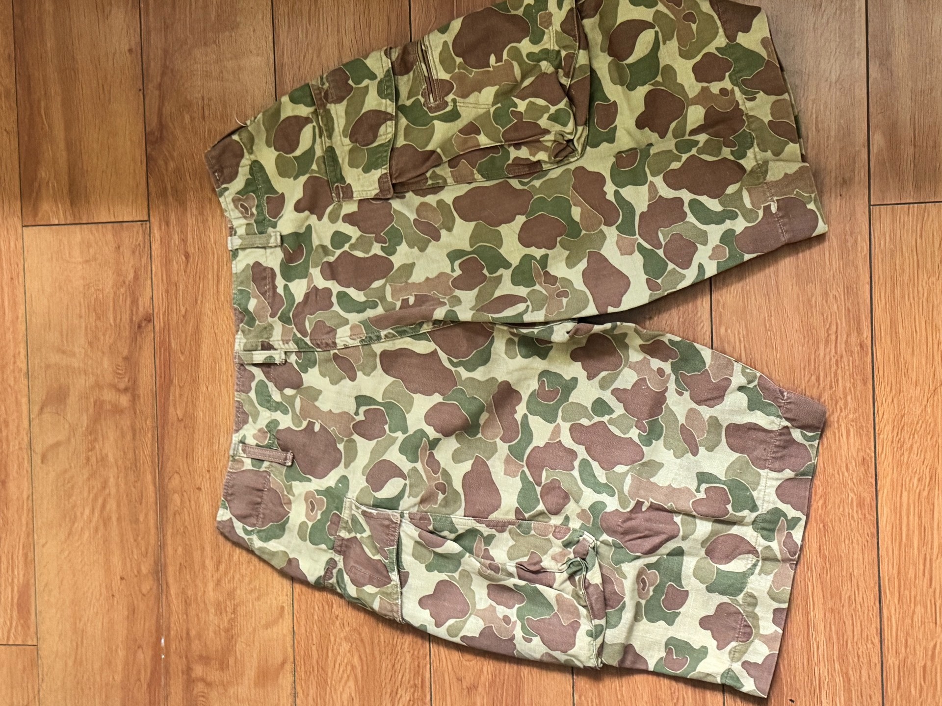 Freewheelers Camouflage Cargo Shorts — back