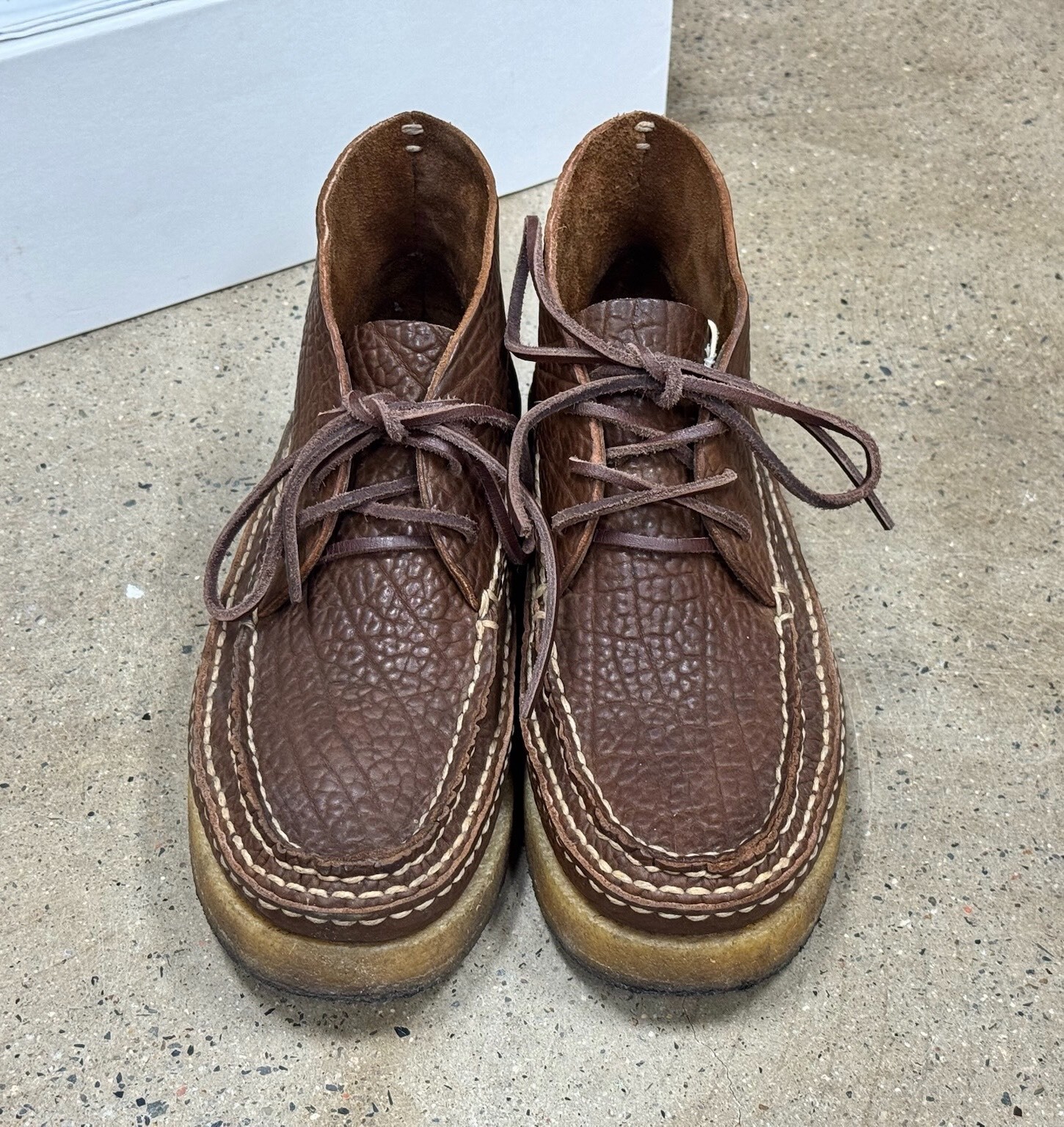 Visvim Canoe Moc II-Folk Leather Boots — front