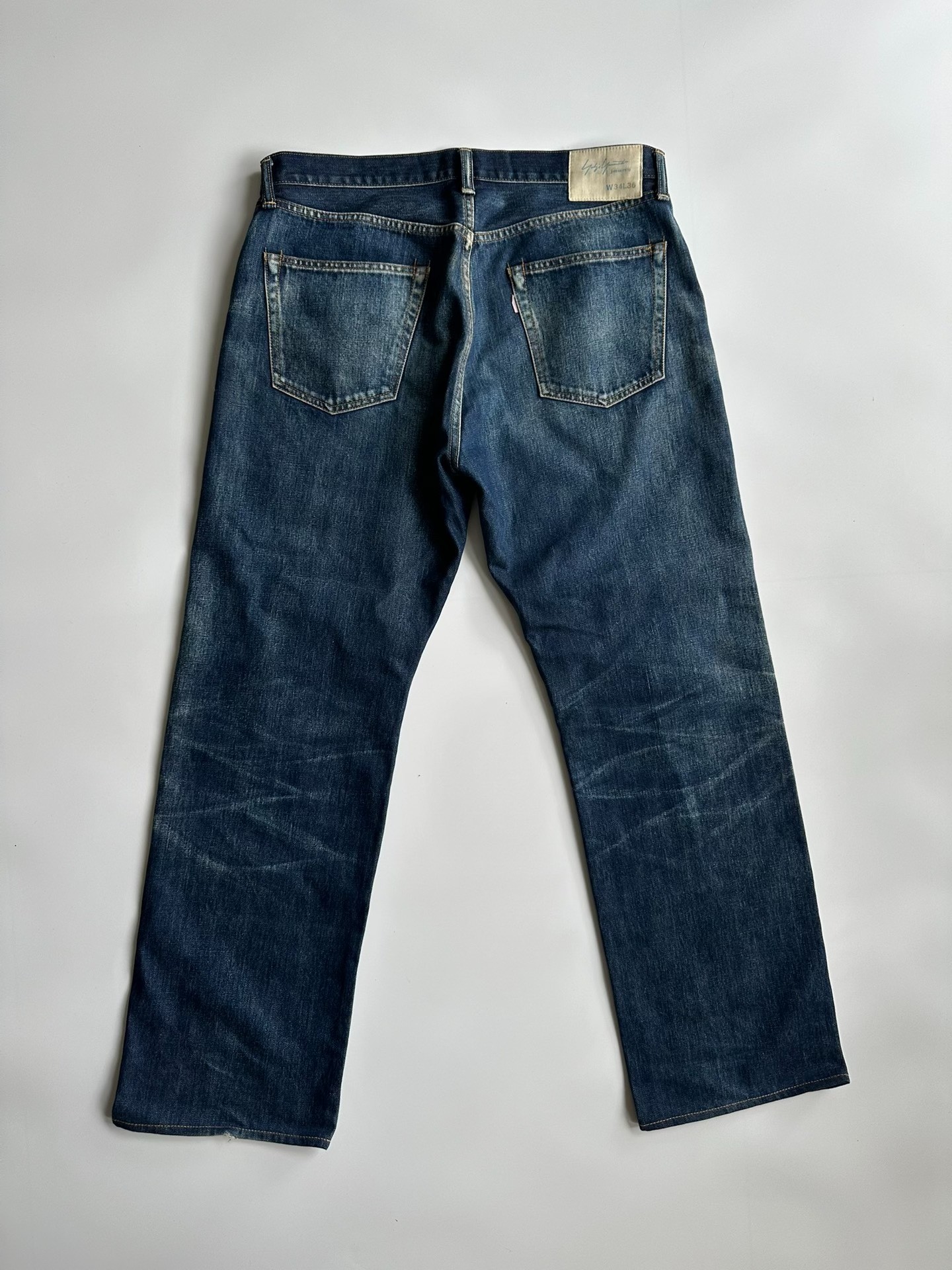 Yohji Yamamoto Dark Blue Jeans — front