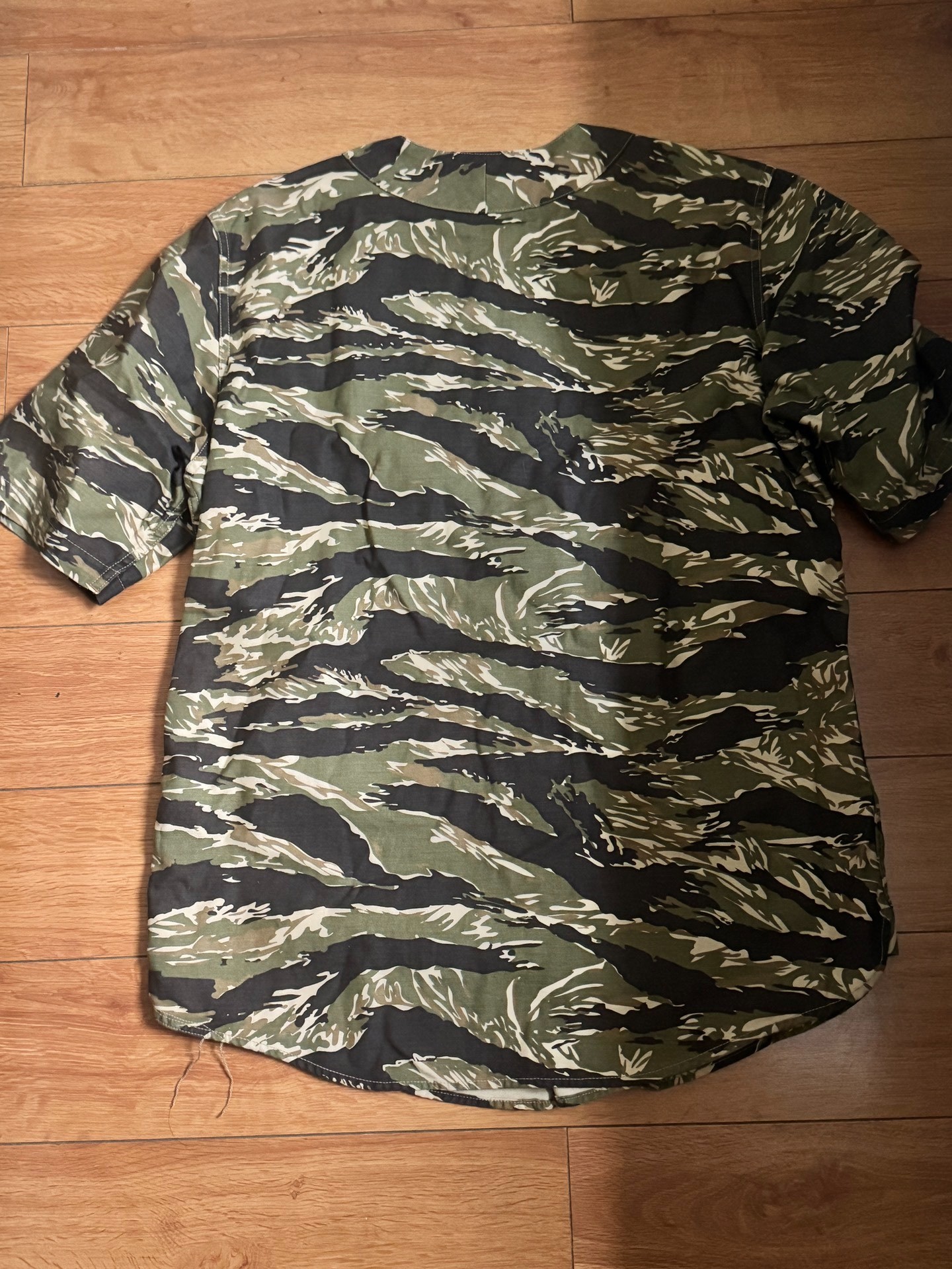 Freewheelers Tiger Stripe Camo Shirt — front
