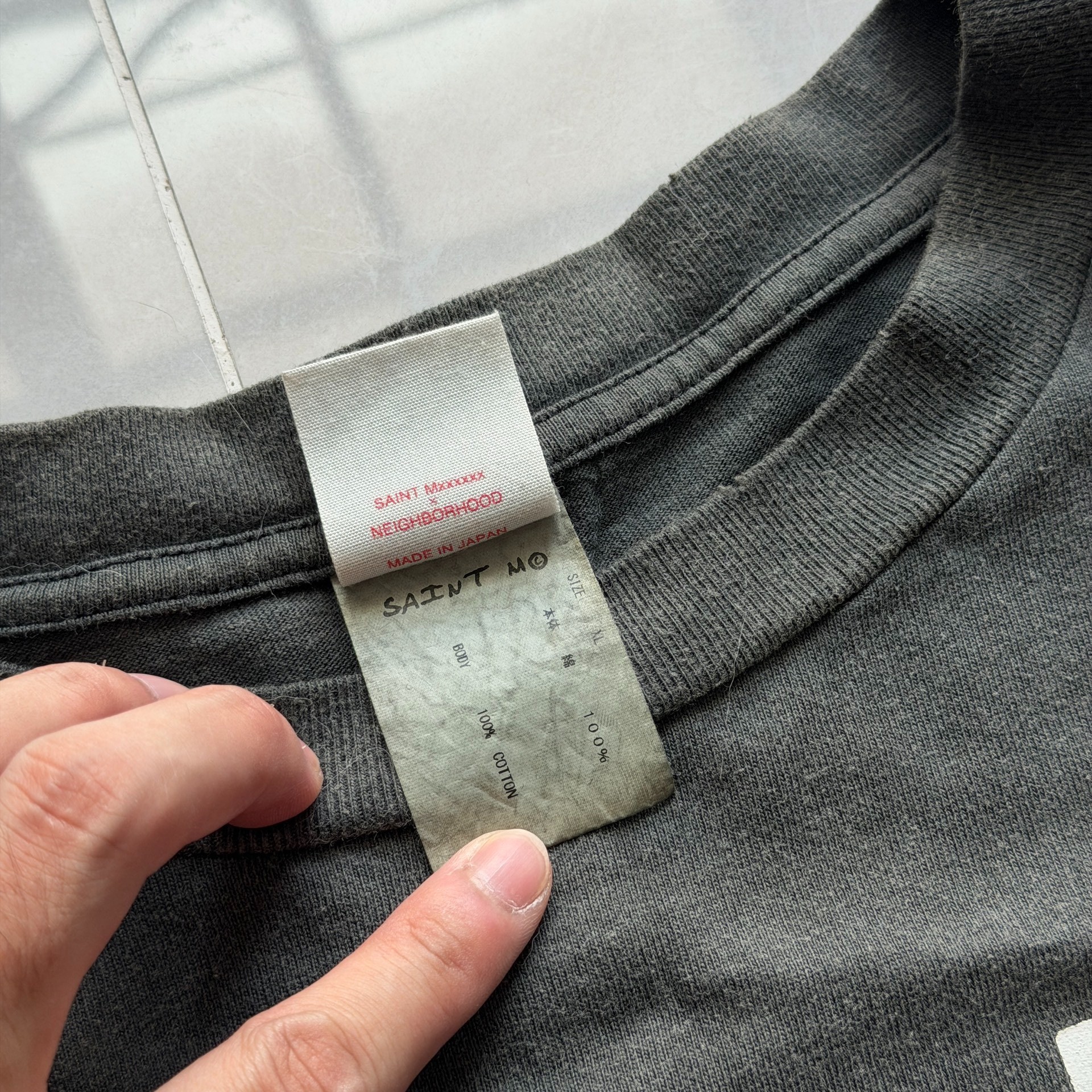 Neighborhood Saint Michael Graphic Tee — label