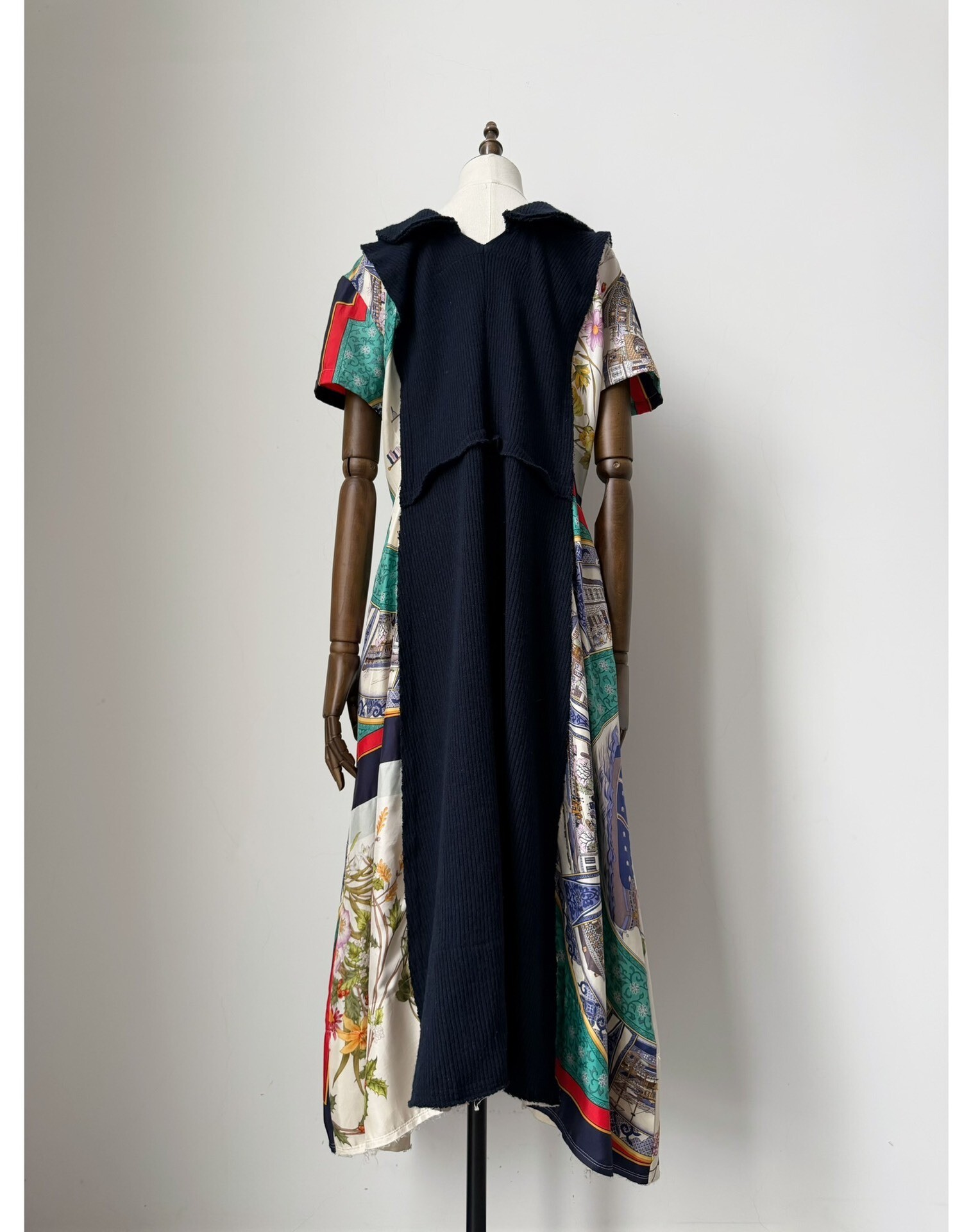 Comme des Garcons Thick Knit Scarf Panel Dress — detail