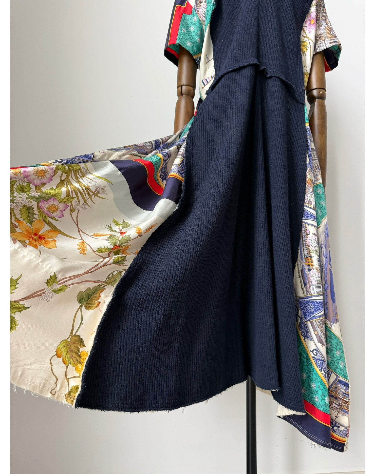 Comme des Garcons Thick Knit Scarf Panel Dress — label