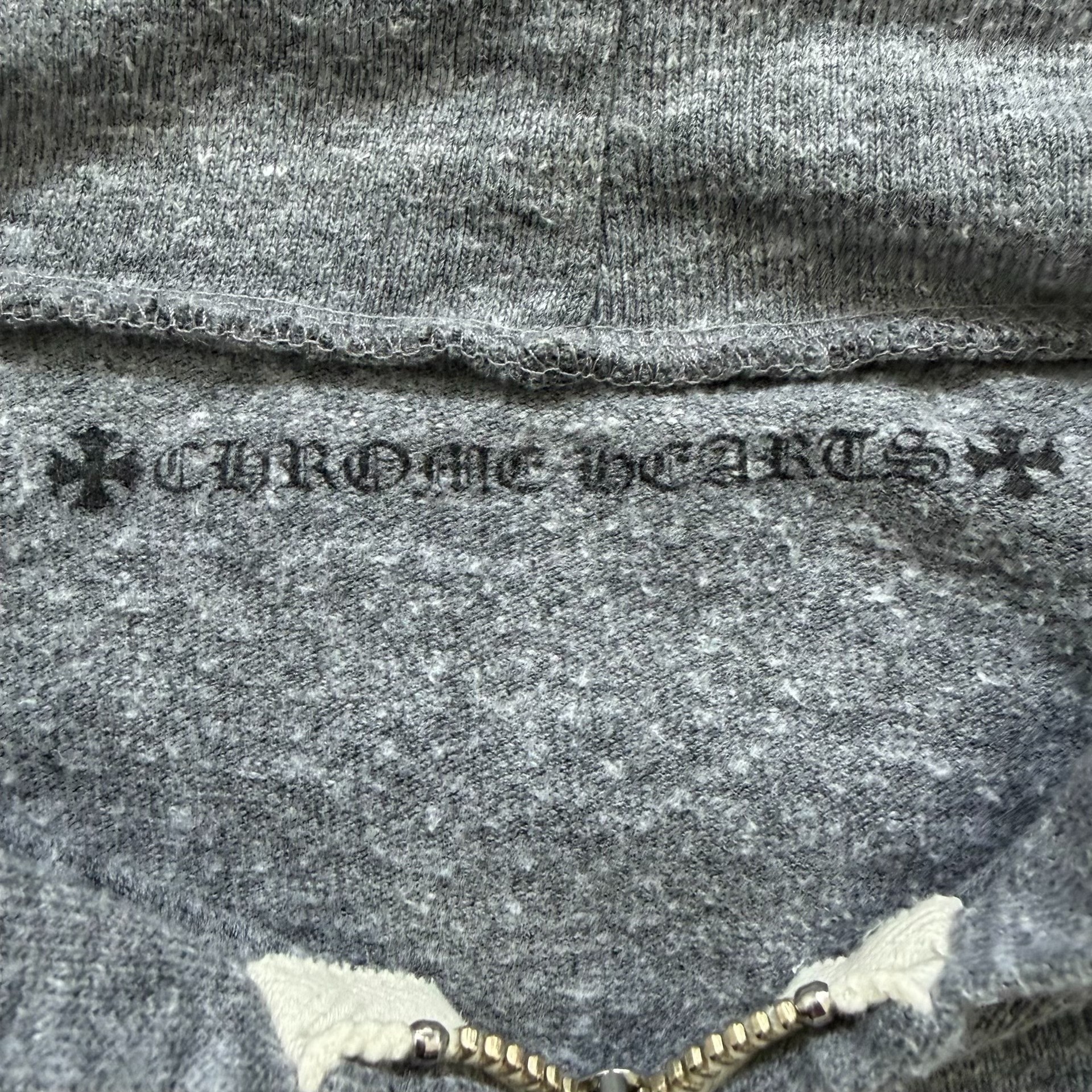 Chrome Hearts Gray DARLIN Hoodie — detail