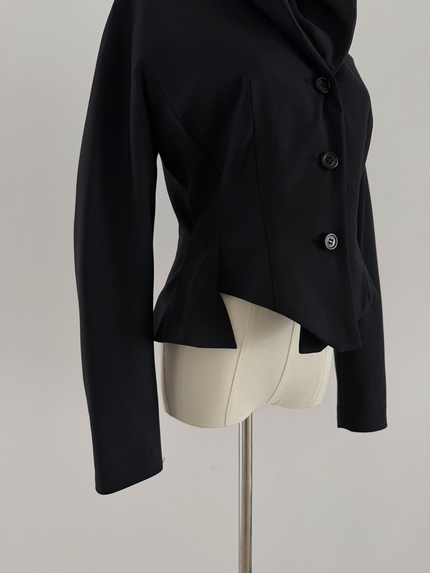 Yohji Yamamoto 80s Deconstructed Jacket — label
