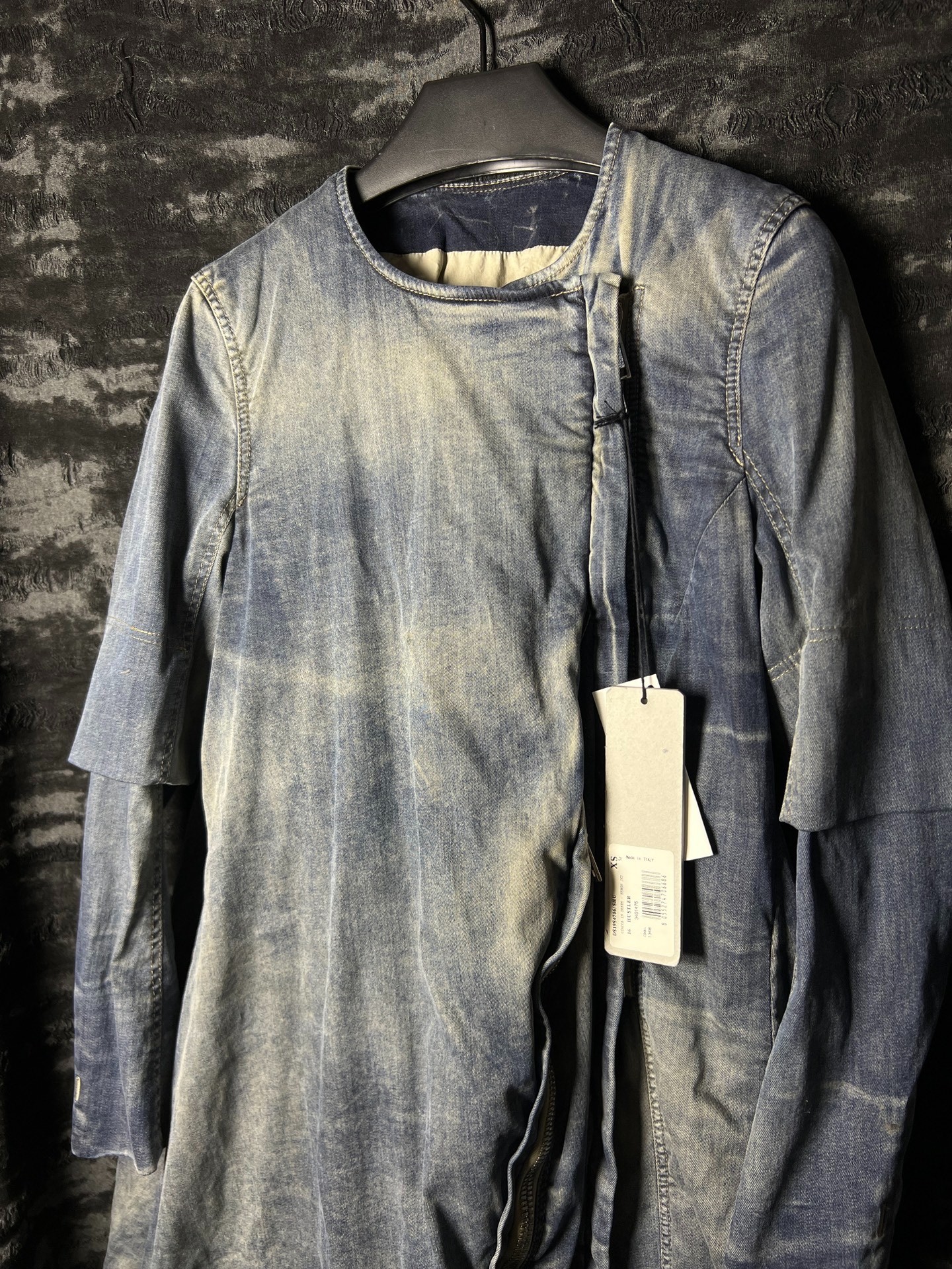 Rick Owens 19ss Mud-Dye Denim Coat — front