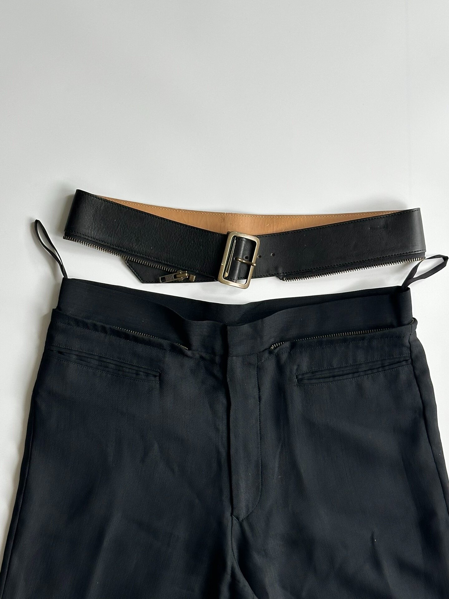 Jean Paul Gaultier Belted Tailored Trousers