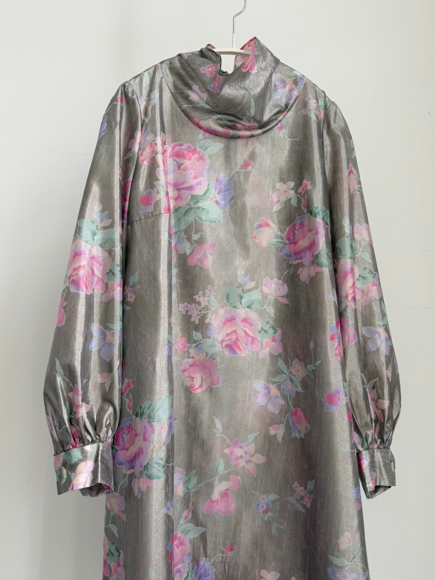 Junya Watanabe Silver Floral Dress — front