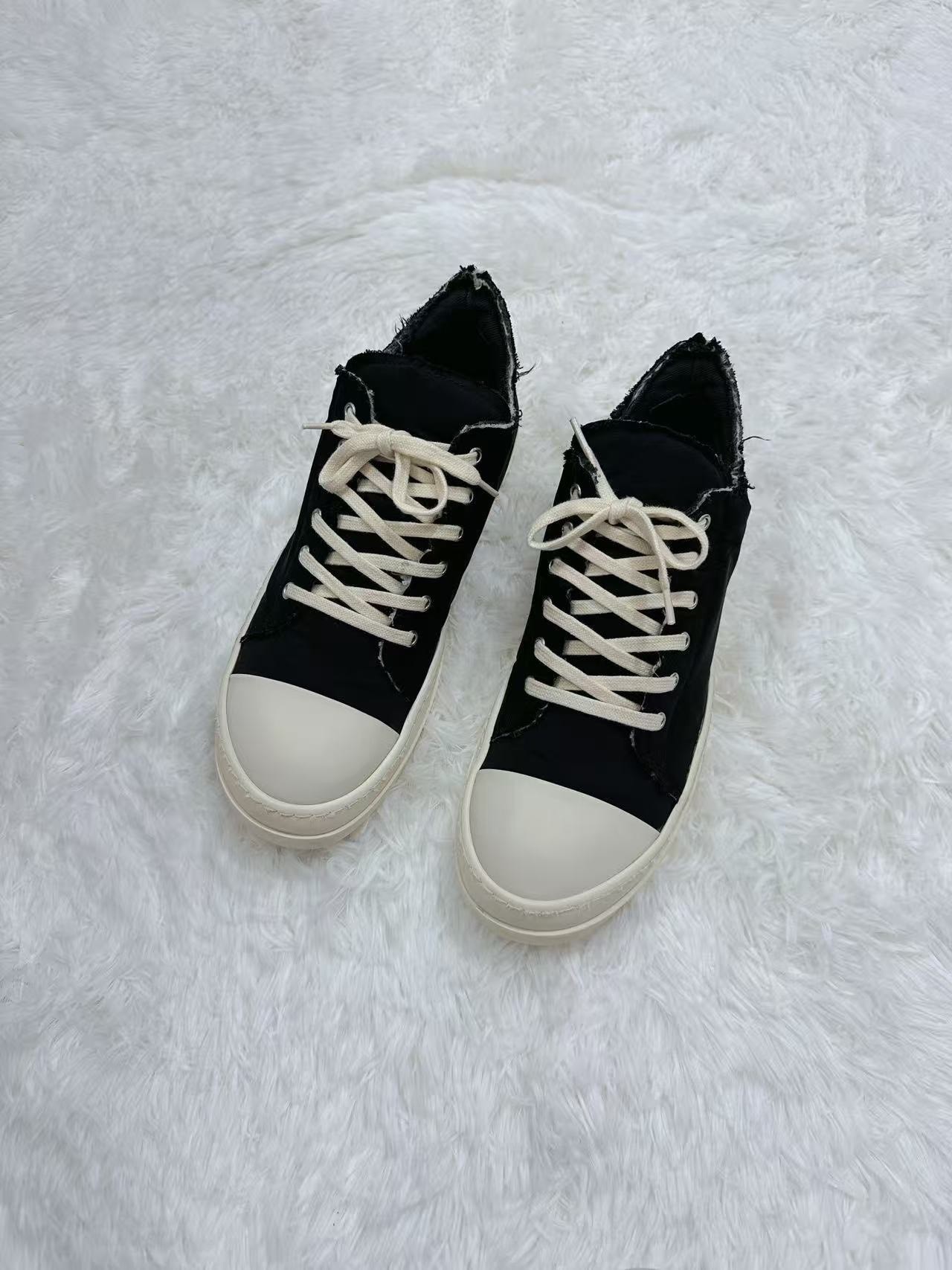 Rick Owens DRKSHDW Distressed Low-Top — detail