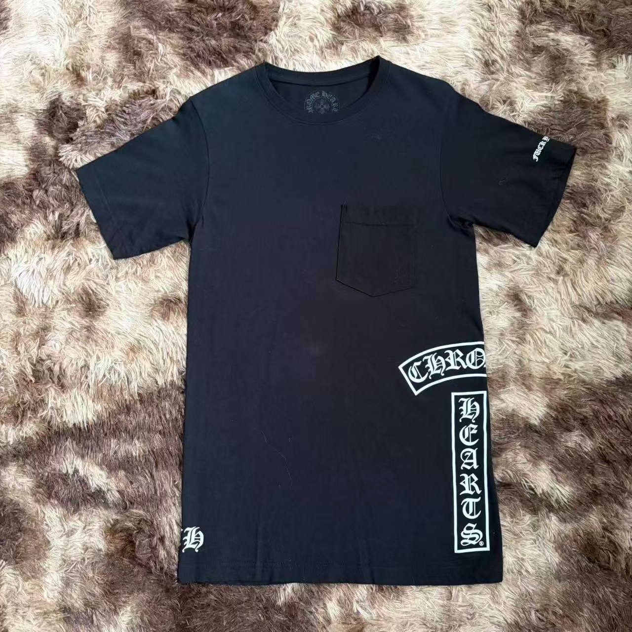 Chrome Hearts Black Round-Neck T-Shirt