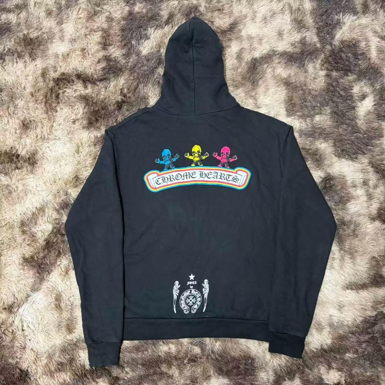 Chrome Hearts Foti Skull Zip Hoodie — front