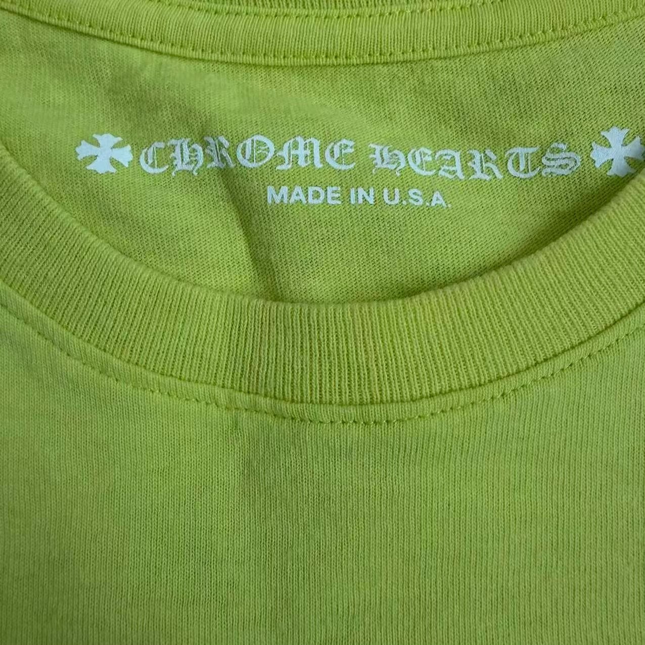Chrome Hearts x Matty Boy Yellow Long Sleeve Tee — detail