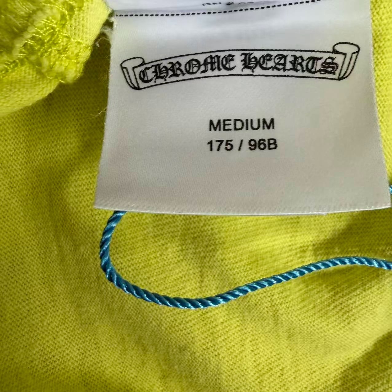 Chrome Hearts x Matty Boy Yellow Long Sleeve Tee — label