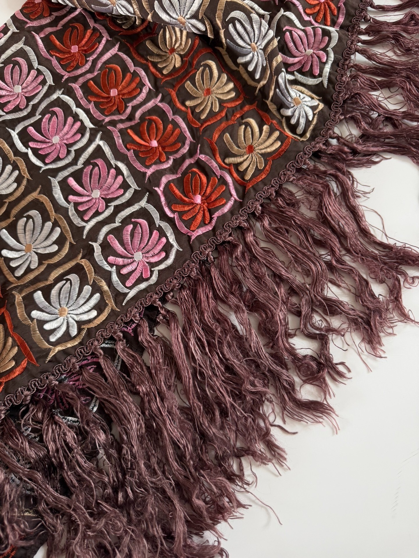 Vintage Dries Van Noten Silk Scarf — detail