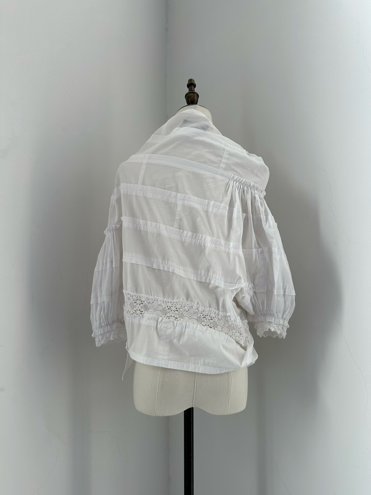 Comme des Garcons Tricot Puff Sleeve Blouse — front