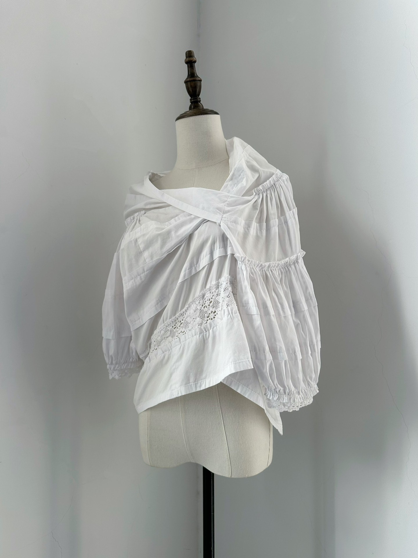 Comme des Garcons Tricot Puff Sleeve Blouse — back