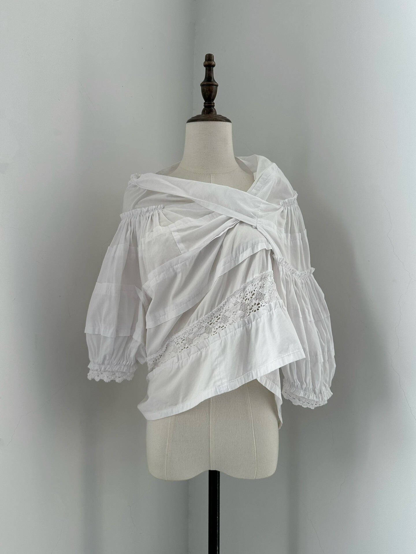 Comme des Garcons Tricot Puff Sleeve Blouse