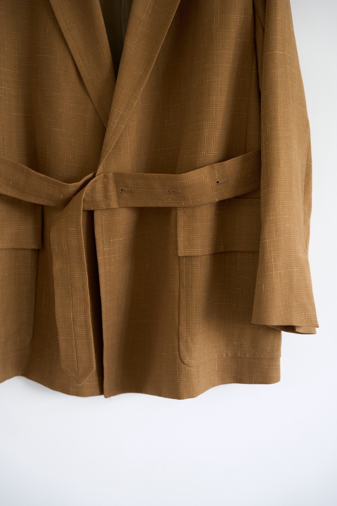 Auralee 20ss Belted Wool Blazer — back