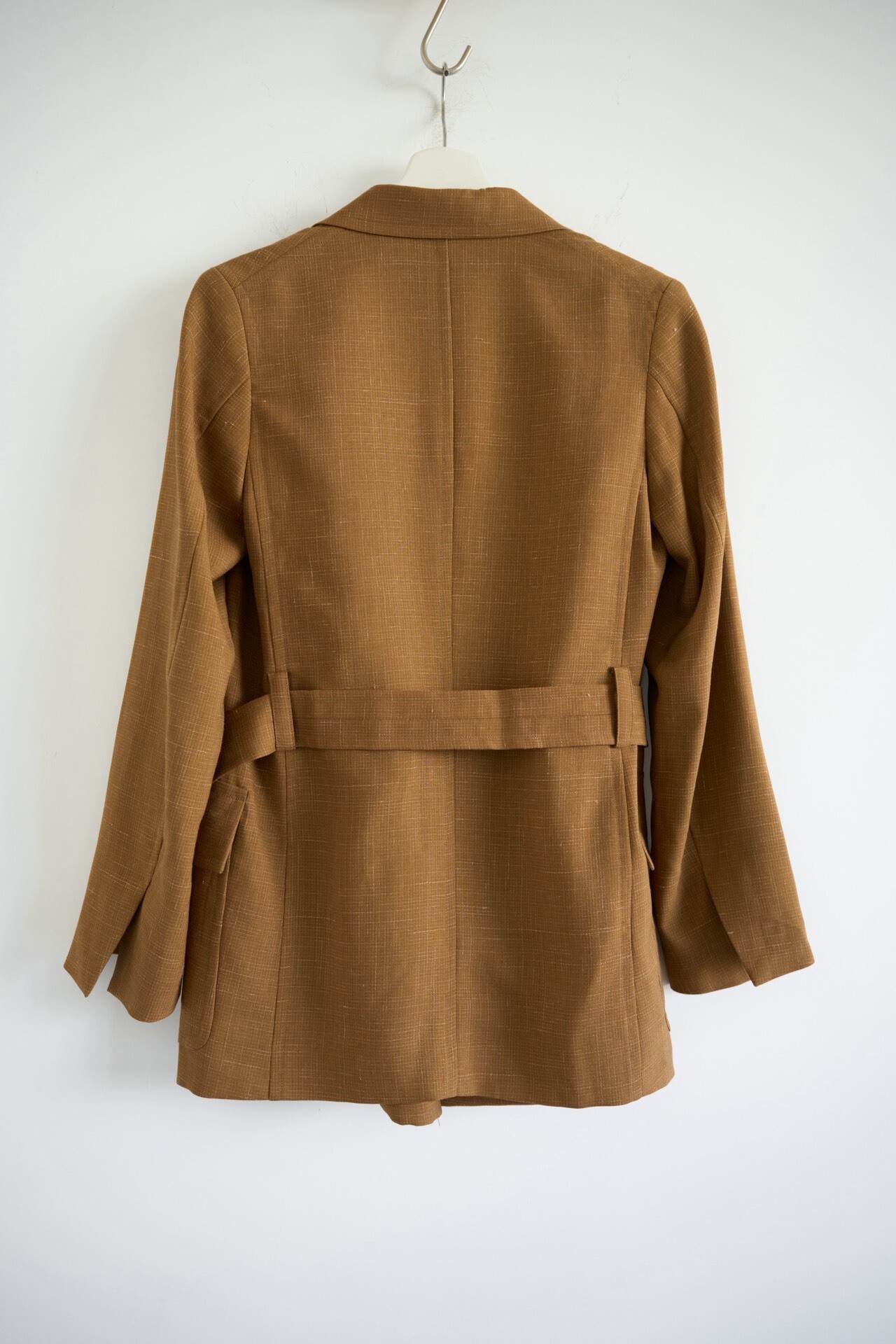 Auralee 20ss Belted Wool Blazer — detail