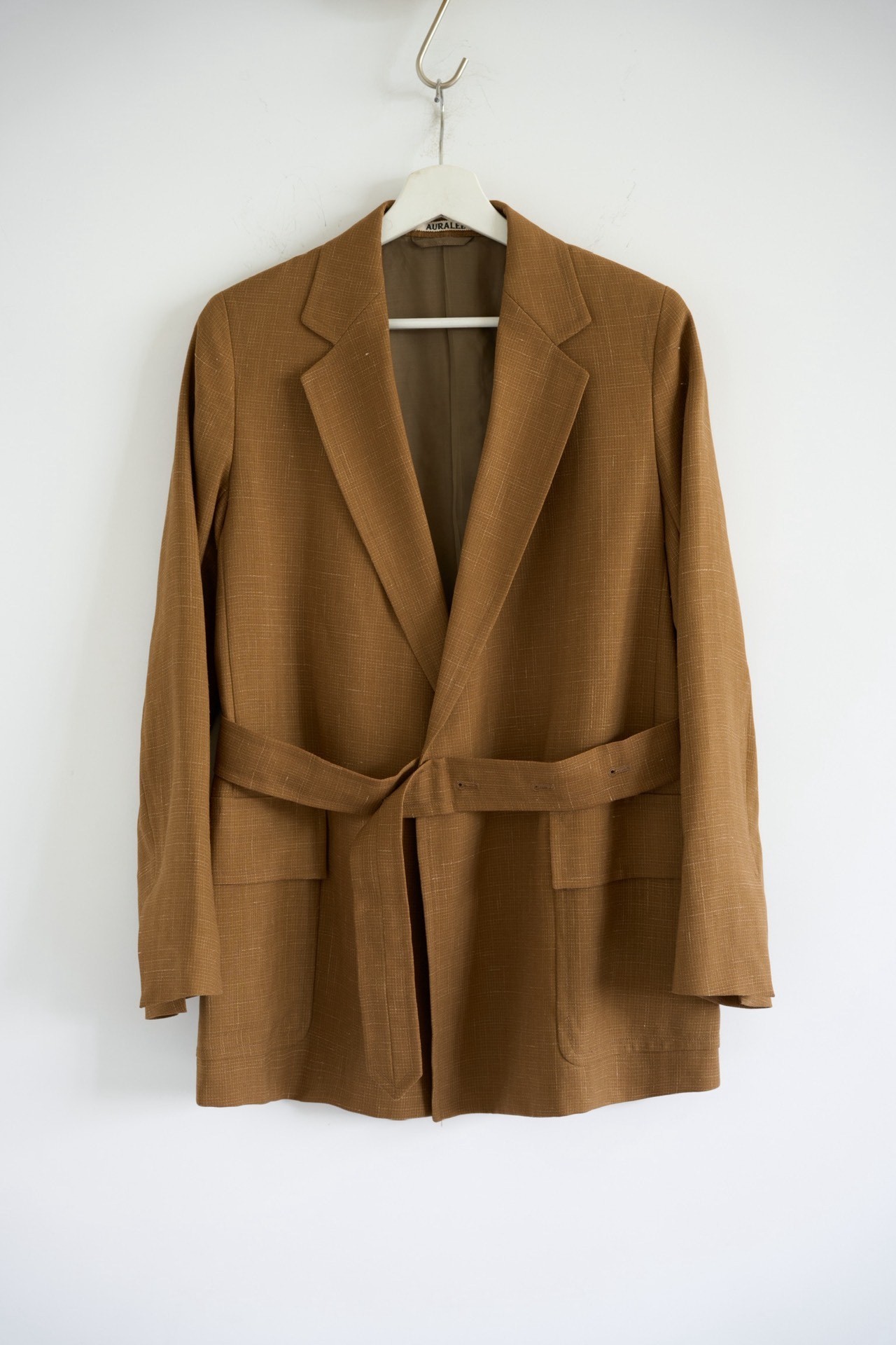 Auralee 20ss Belted Wool Blazer