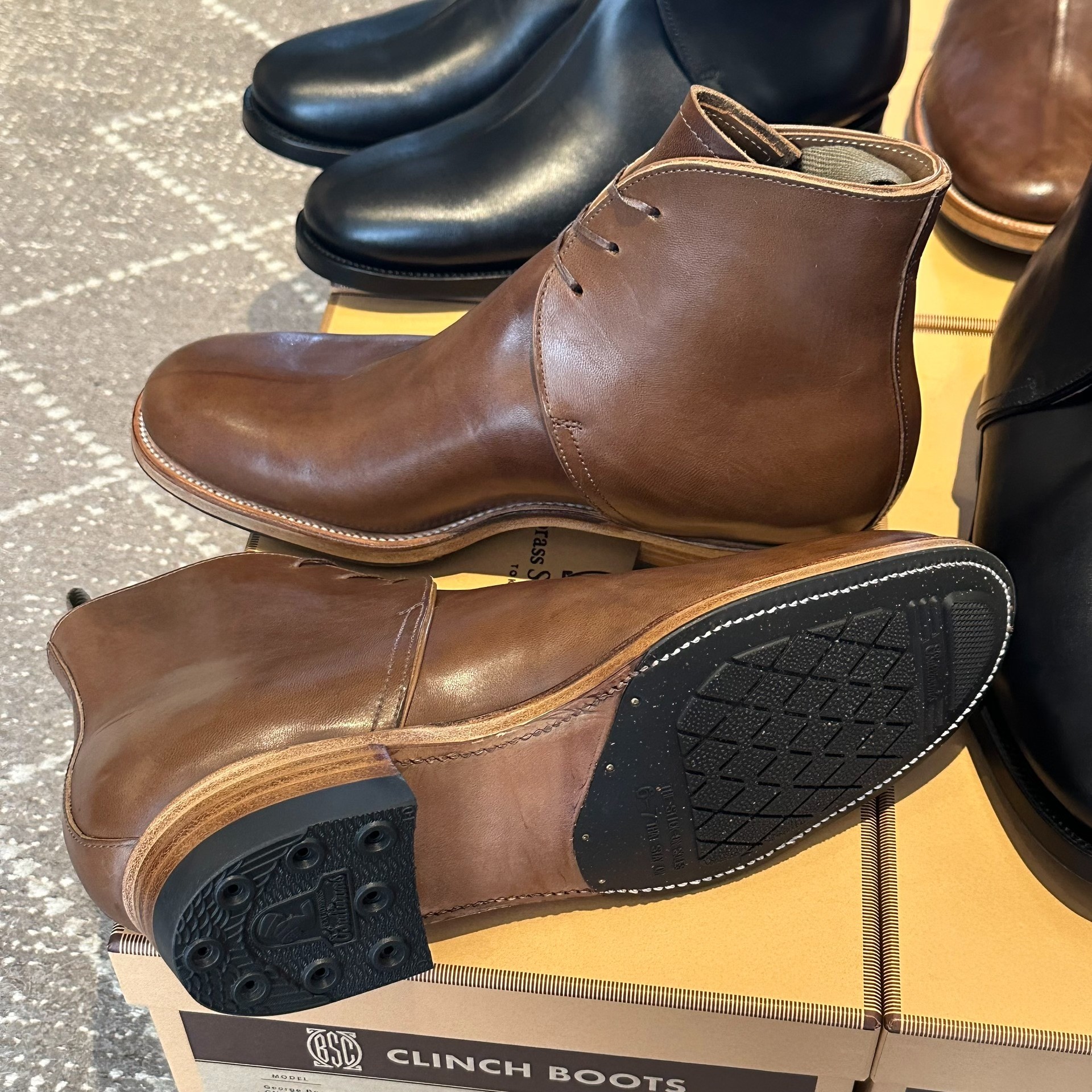 Clinch Horsebutt George Boots — front