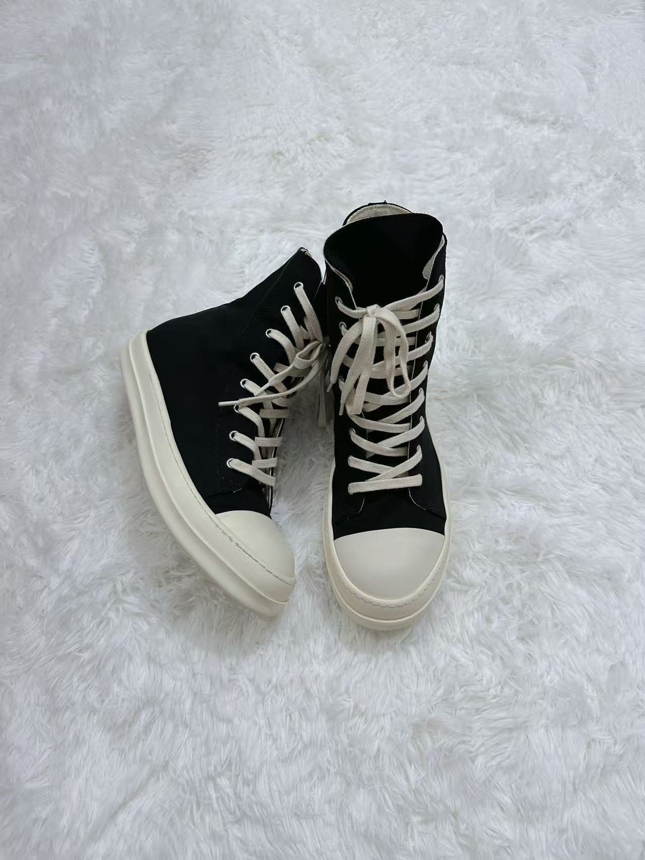 Rick Owens DRKSHDW High-Top Shoes — back