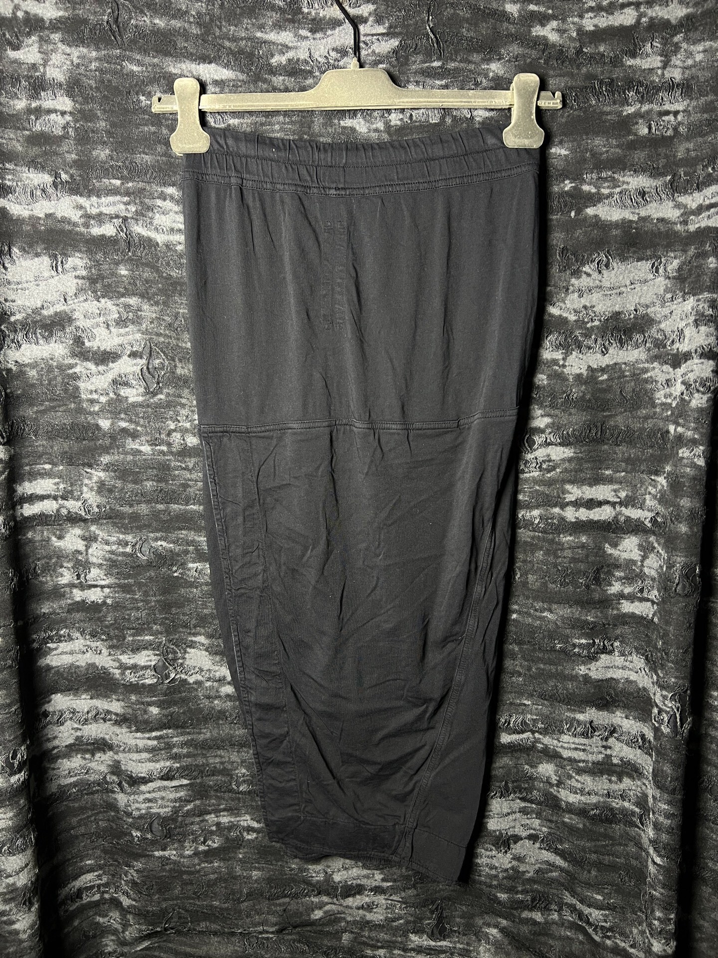 Rick Owens 18SS Black Slit Long Skirt — detail