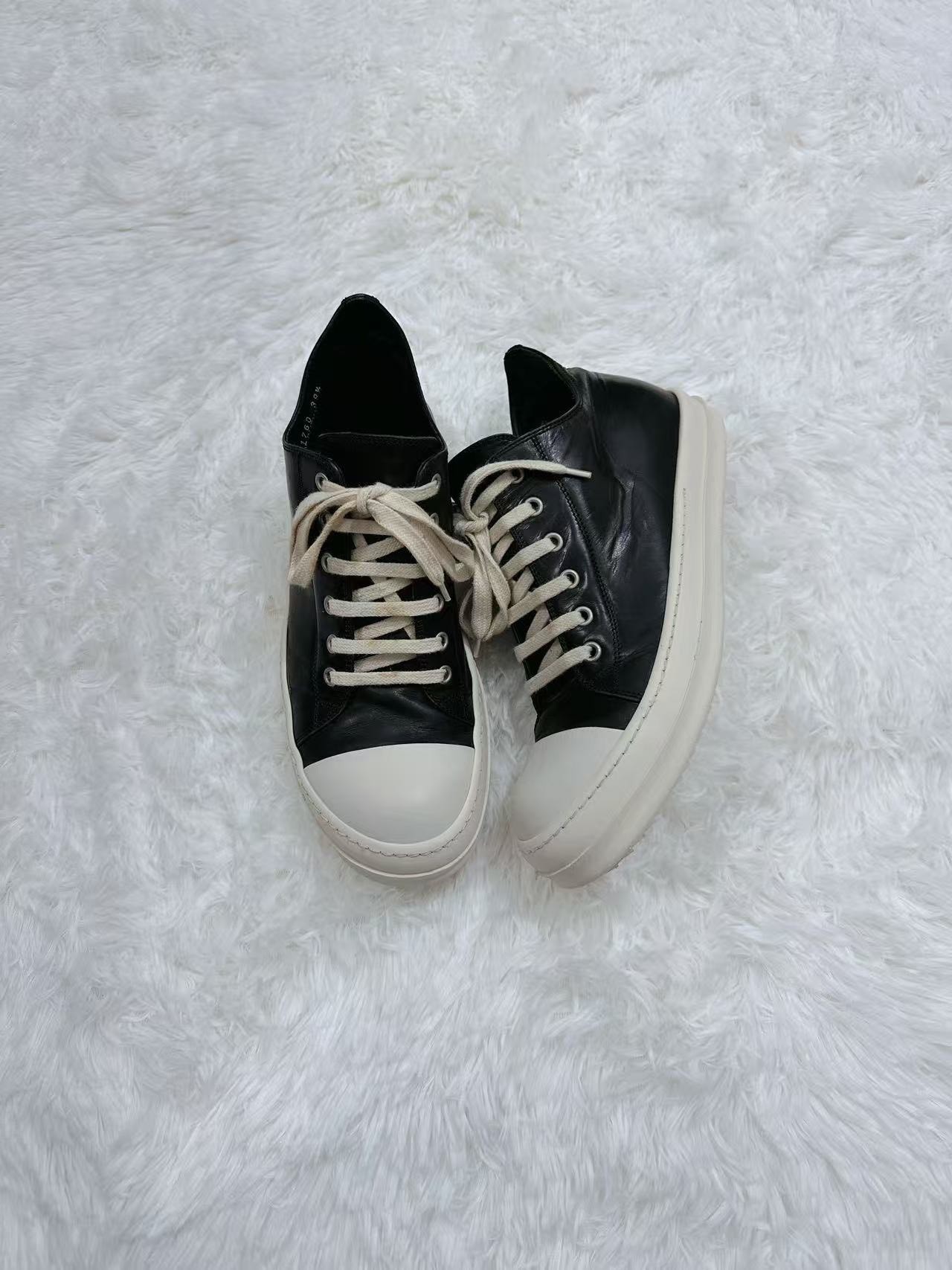 Rick Owens 16FW Horse Leather Low-Top