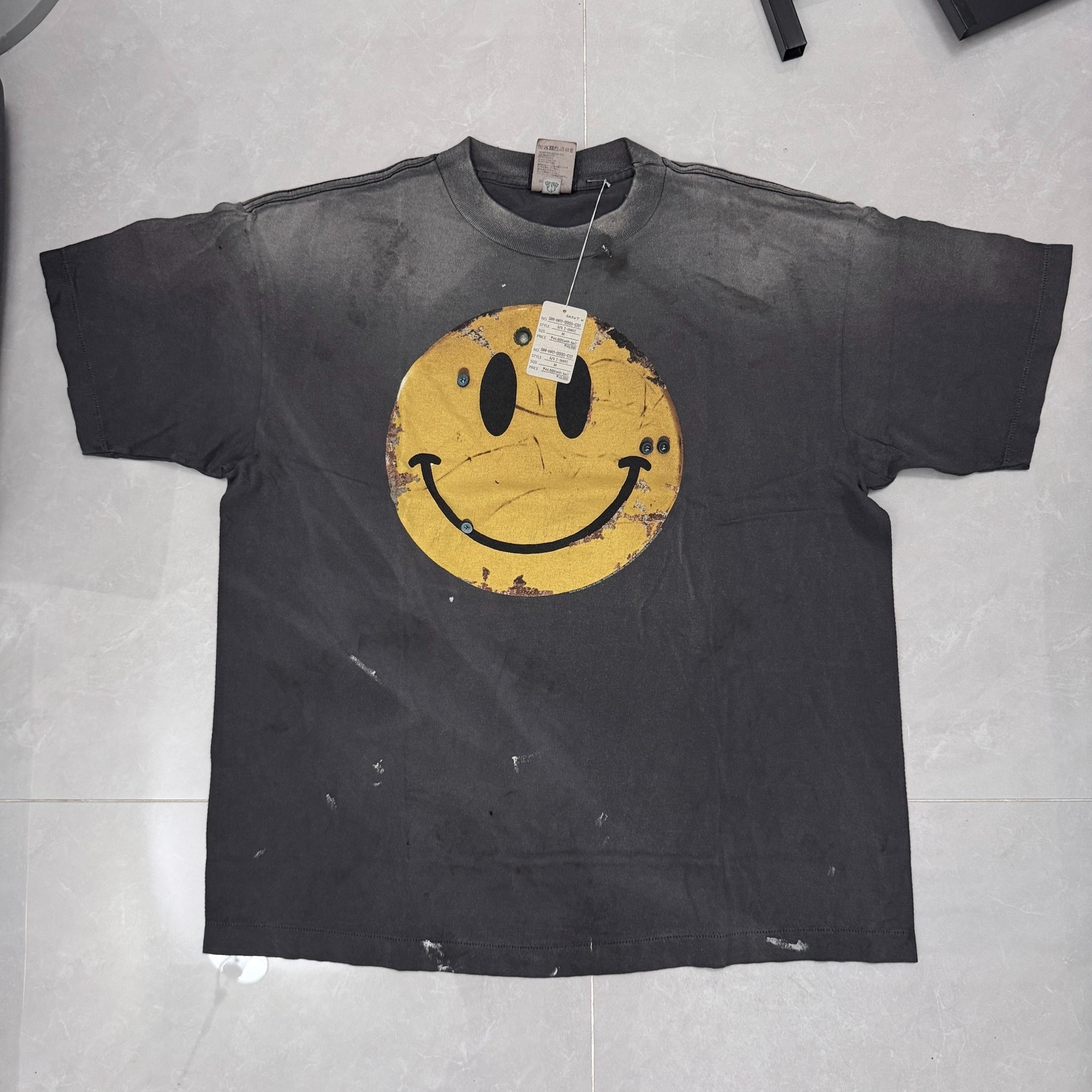 Saint Michael KLF Studded Smiley Tee