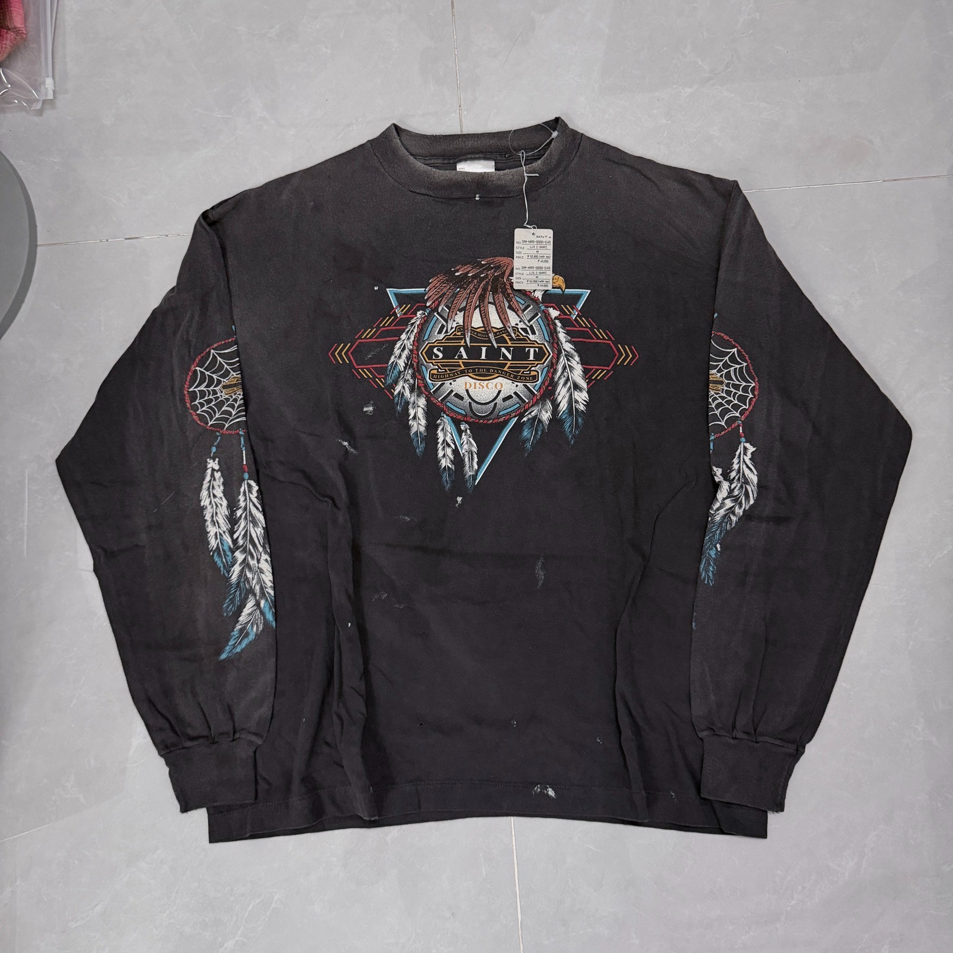 Saint Michael Eagle Graphic Long-sleeve Shirt