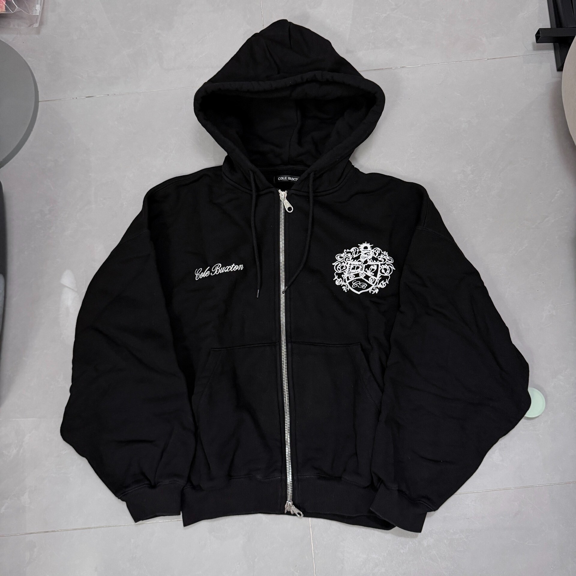 Cole Buxton Black Zip-up Hoodie