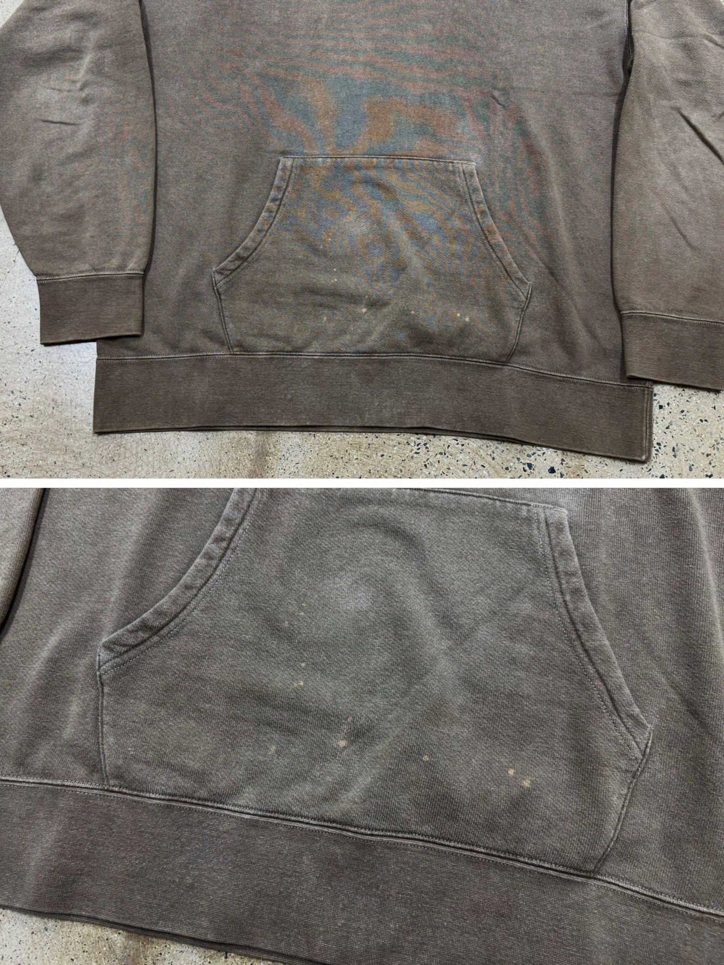 VISVIM 22ss Jumbo Mud-Dyed Hoodie — label